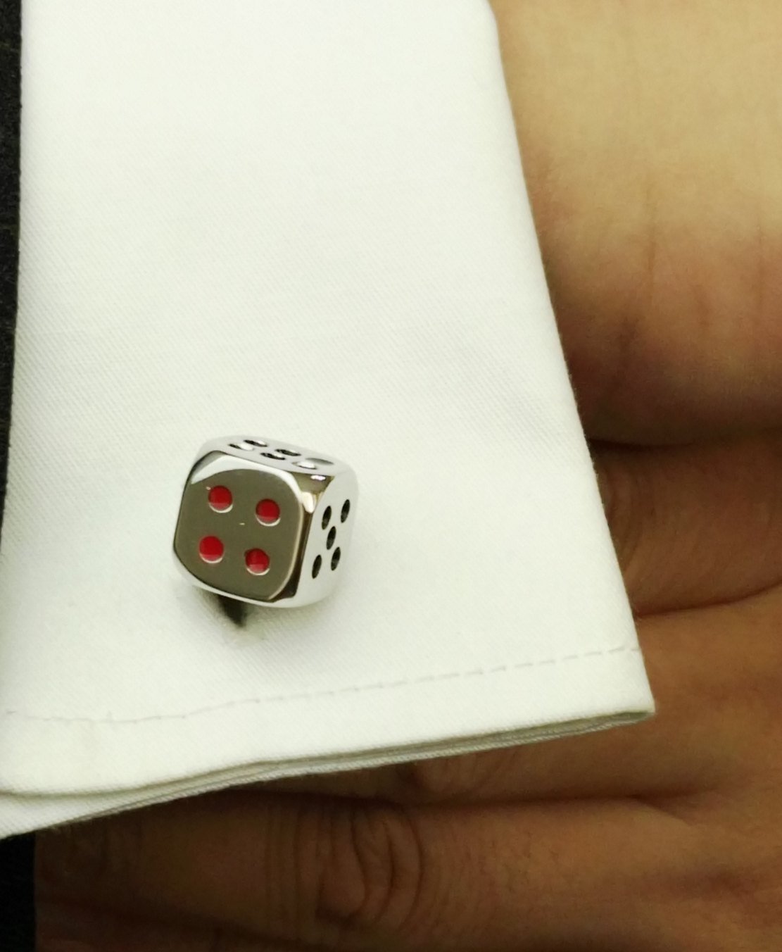 Men's Classic Funny Playing Card Cufflinks Set with Gift Box - Perfect for Weddings, Parties & Formal Events