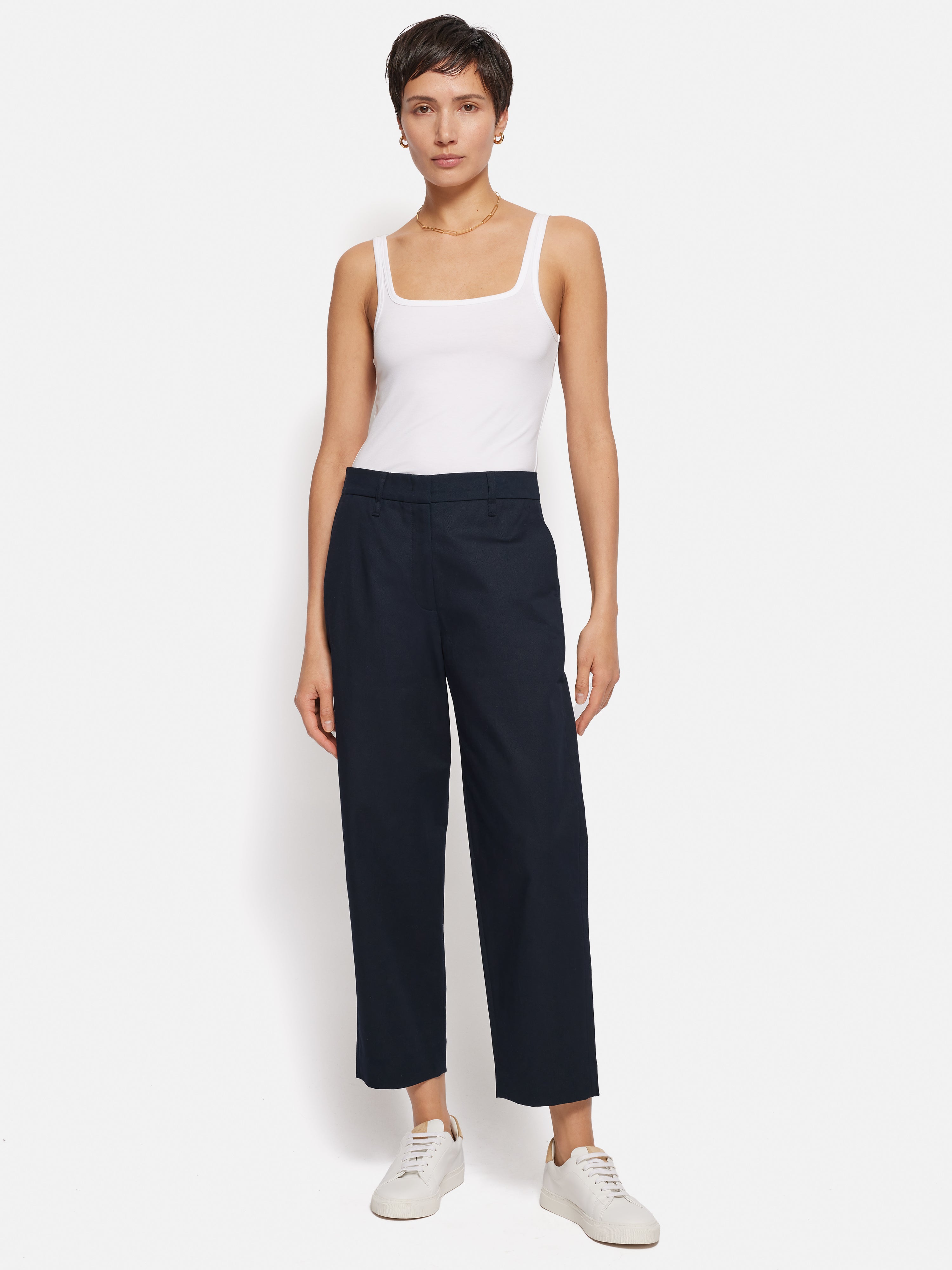 Premium Nevis Cotton Chino Pants for Men - Classic Navy Blue Casual Trousers - Perfect for Office Wear, Business Casual & Weekend Outings