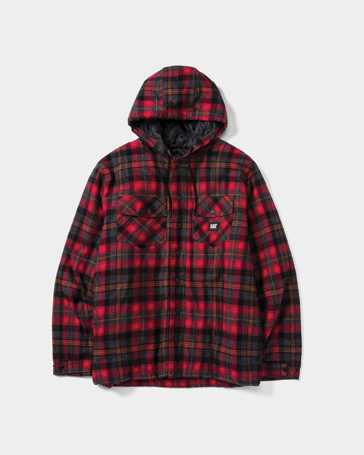 Men's Hooded Flannel Shirt Jacket - Soft Plaid Lined Coat for Outdoor Camping Hiking and Casual Wear