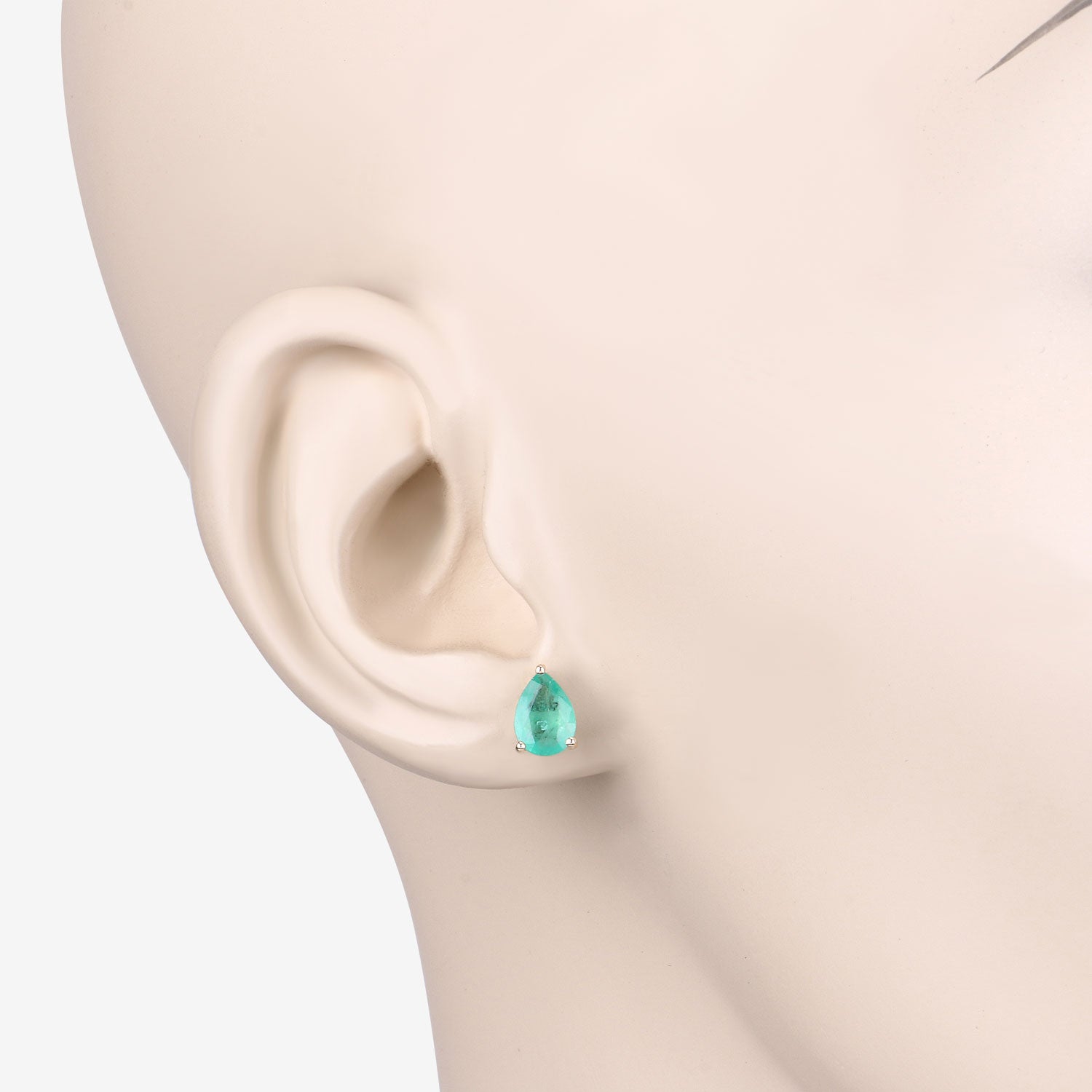 10k Gold Teardrop Earrings for Women - Genuine Zambian Gold Stud Earrings - Elegant Jewelry for Parties, Weddings & Everyday Wear
