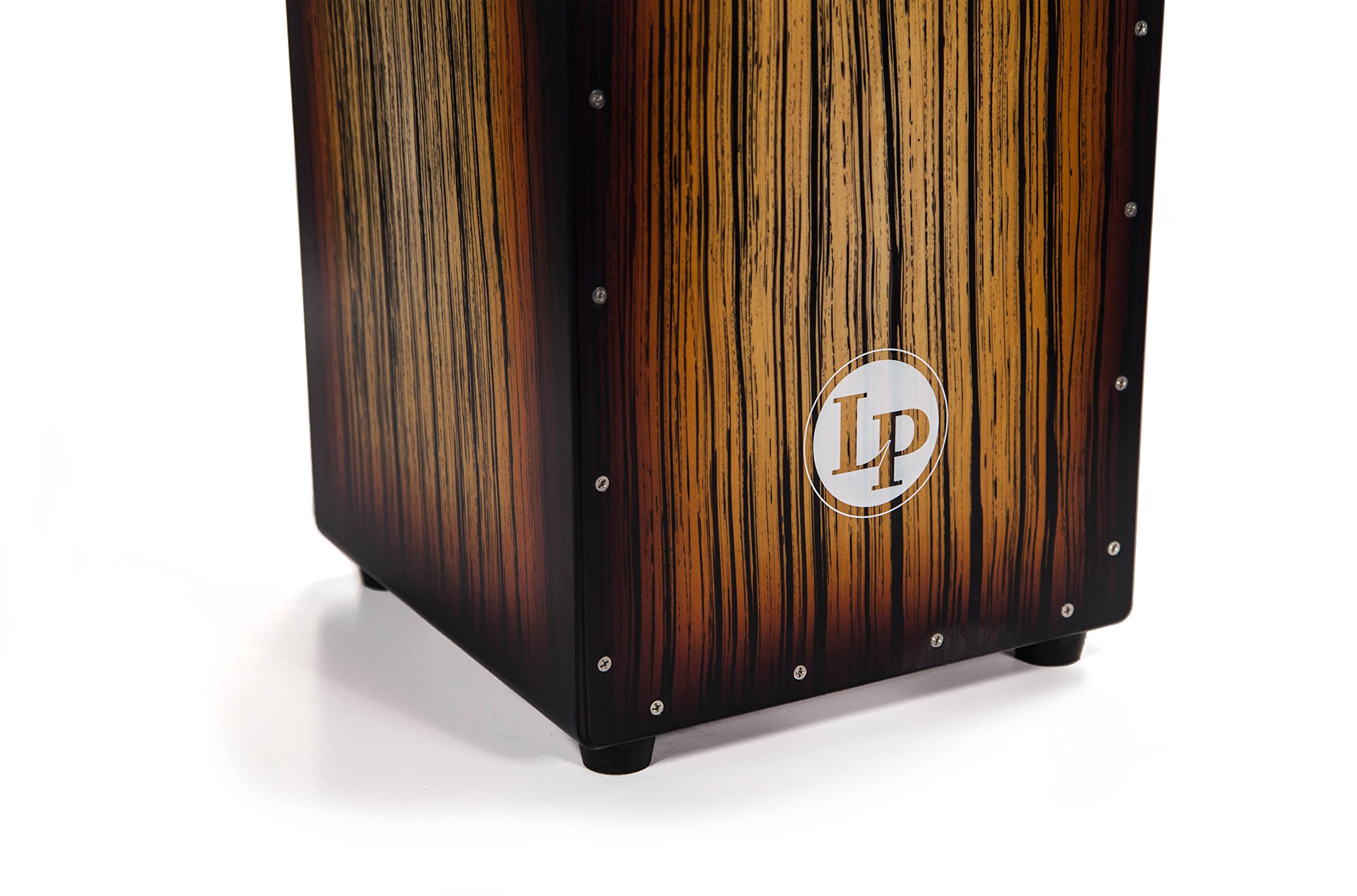 LP Aspire Accents Wire Cajon Drum - Sunburst Streak Finish LPA1332-SBS | Hand Percussion Instrument for Live Performances, Music Therapy & Home Decor