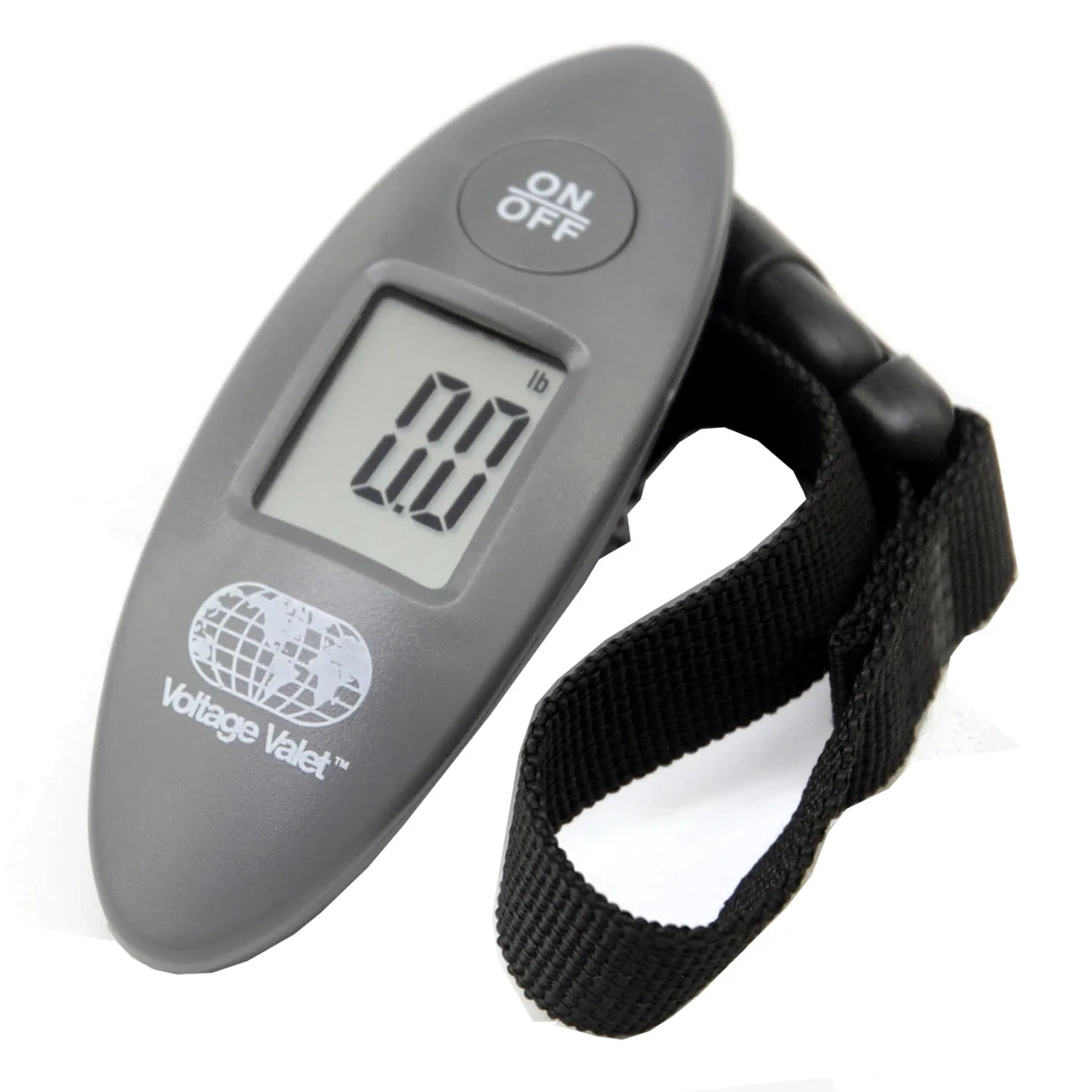 Voltage Valet Mini Digital Luggage Scale - Portable Handheld Travel Scale for Suitcases & Bags (TS-009 Grey) - Perfect for Air Travel, Camping & Shipping Packages
