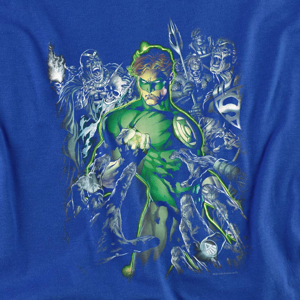 Green Lantern Surrounded by Death Graphic Unisex T-Shirt for Men & Women - Superhero Comic Tee for Cosplay, Comic Con & DC Fans