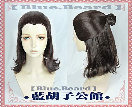 Junww Game of Thrones Arya Stark Cosplay Wig - Black Brown Synthetic Hair with Wig Hat | Perfect for Halloween, Cosplay, and Themed Parties