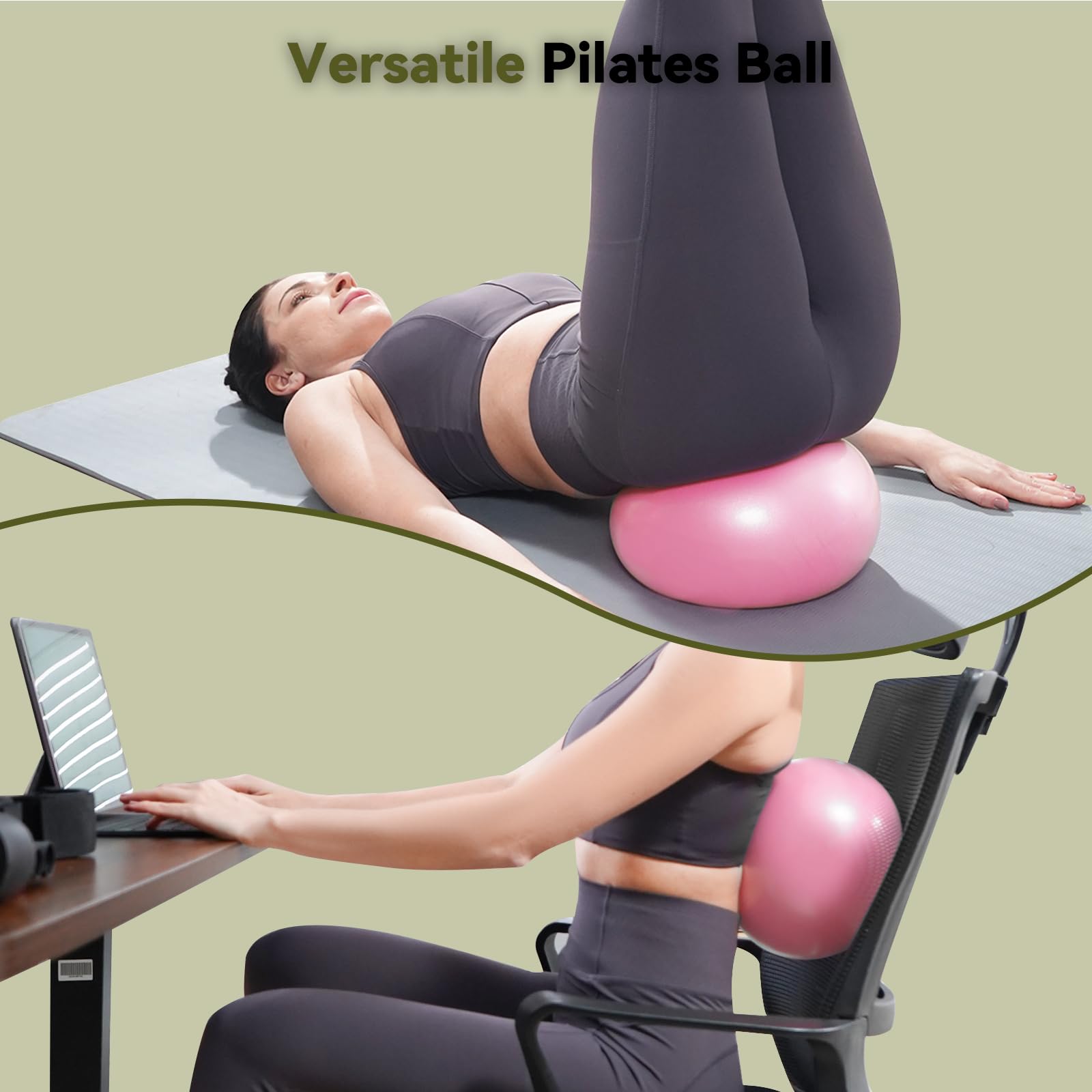 UCIN Vibration Plate Exercise Machine for Weight Loss & Toning - 330 Lbs Capacity Whole Body Workout Platform with Resistance Bands & Pilates Ball - Home Gym & Office Fitness Equipment for Lymphatic Drainage & Muscle Recovery