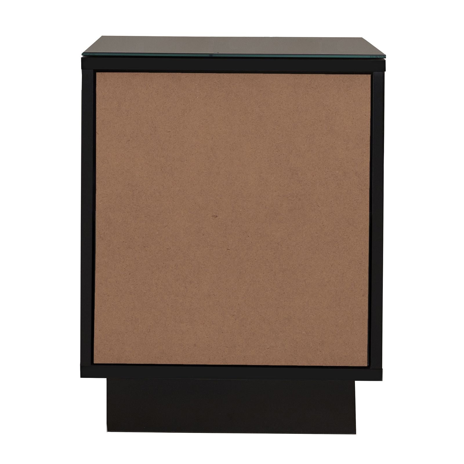 TITAN Modern Side Table - Black End Table for Living Room, Bedroom, or Office - Small Accent Table with Sturdy Metal Frame - Perfect for Coffee, Books, and Decor