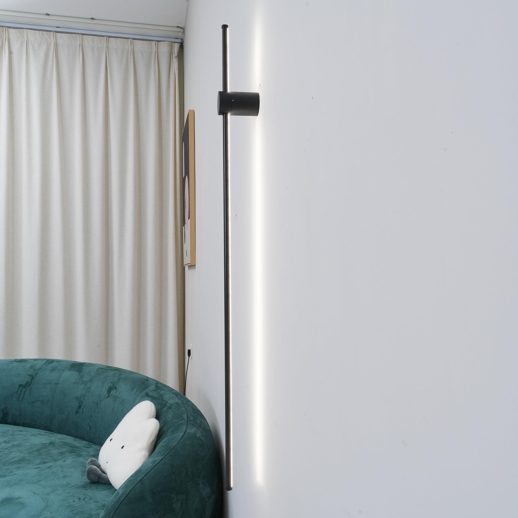 Linear LED Wall Light - Modern Slim Profile Indoor/Outdoor Lighting for Home, Office, and Commercial Spaces | Energy-Efficient Dimmable Wall Sconce for Bedroom, Hallway, and Patio Decor