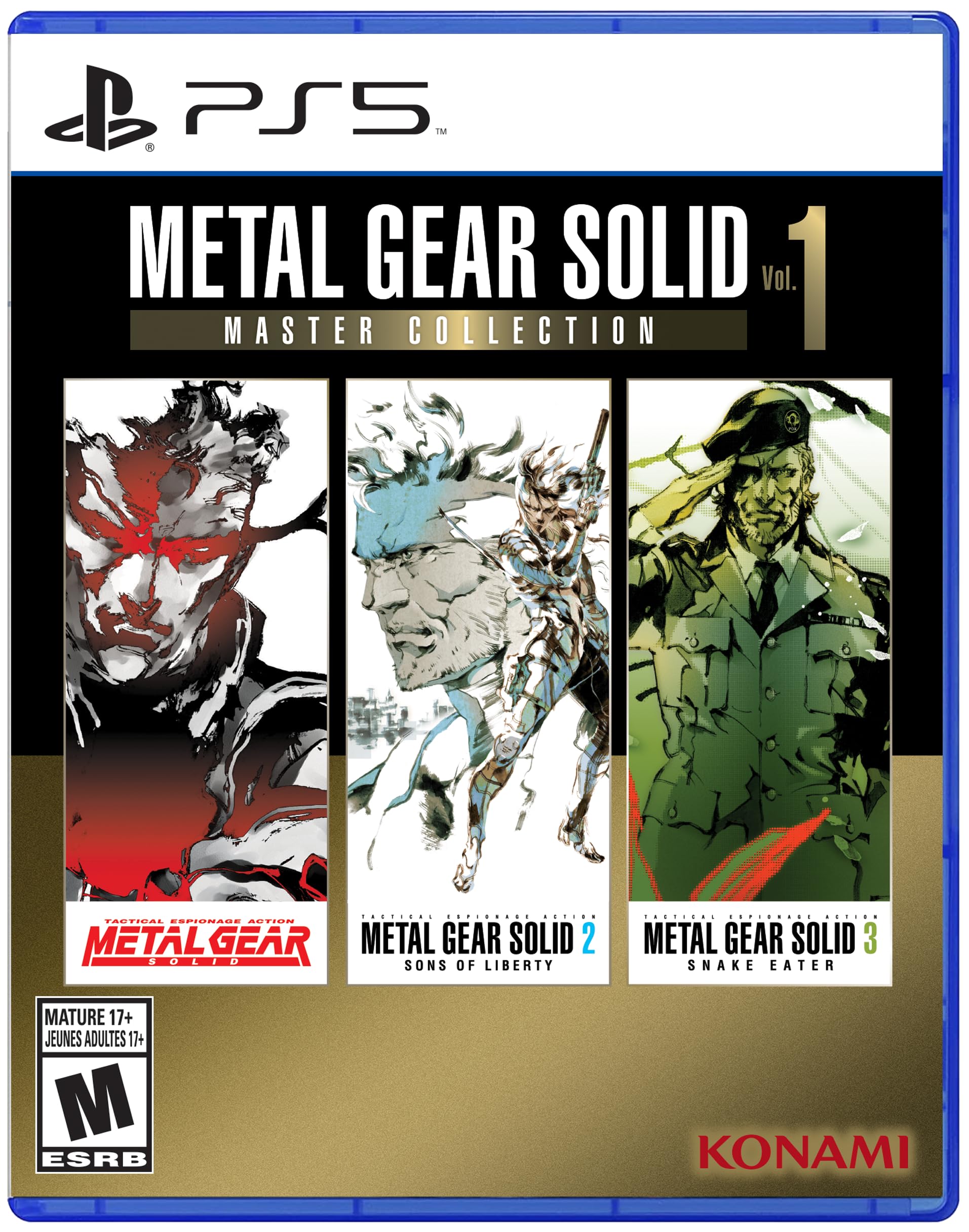 Metal Gear Solid: Master Collection Vol.1 for PlayStation 5 (PS5) - Classic Action-Adventure Game for Hardcore Gamers & Collectors | Perfect for Solo Gaming Sessions & Nostalgic MGS Fans