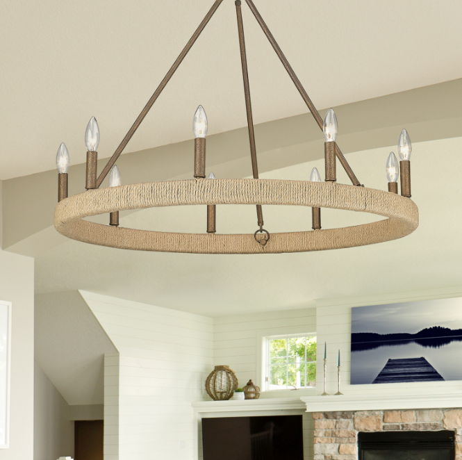 Jill Chandelier - Elegant Crystal Ceiling Light Fixture for Dining Room & Living Room | Perfect for Home Decor & Wedding Events