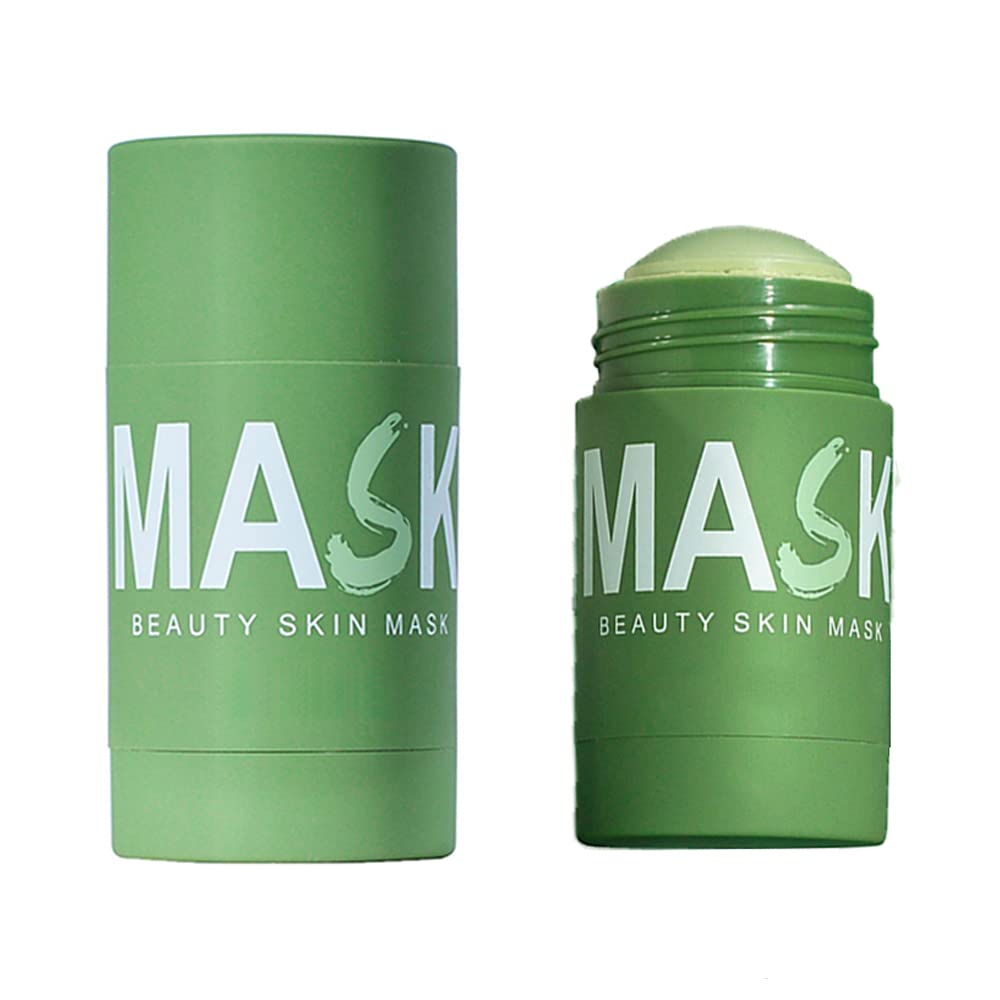 Green Tea Purifying Clay Stick Mask - Oil Control & Acne Clearing Treatment, Blackhead Remover for Smooth Skin Texture | Solid Facial Mask Stick (1 Pack) | Perfect for Oily & Combination Skin, Daily Skincare Routine