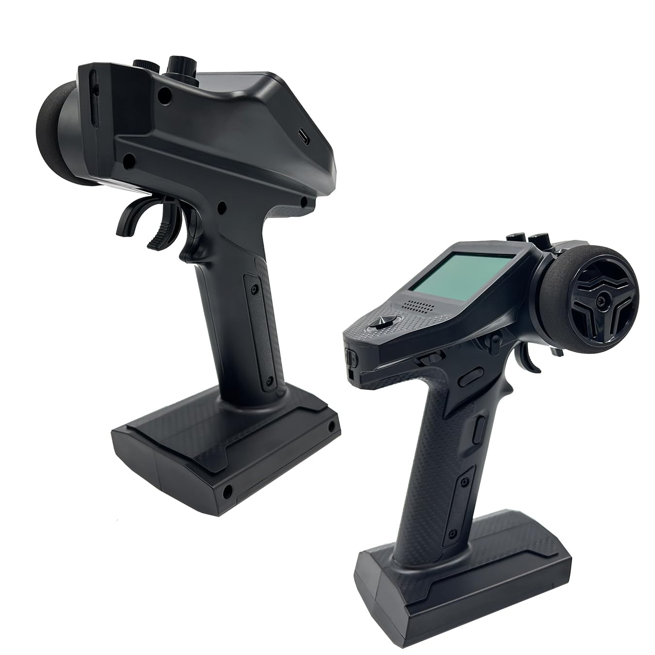 Flysky FS-G7P 7 Channel 2.4GHz RC Transmitter and Receiver System with FS-R7P - Radio Controller for RC Cars, Crawlers, Buggies & Boats (Upgraded Sponge Steering Wheel) - Perfect for Off-Road Racing, Rock Crawling & Water Sports
