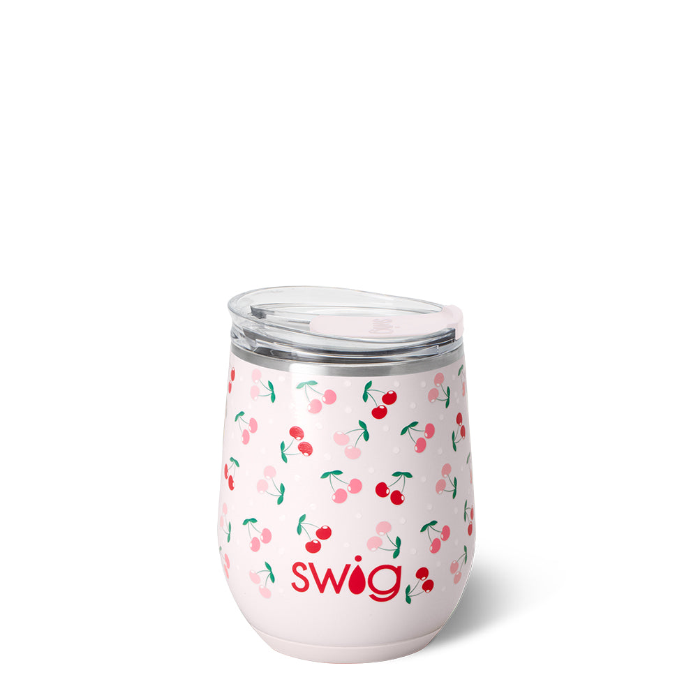 12oz Cherry Pie Stemless Wine Glass - Perfect for Parties, Weddings & Home Entertaining
