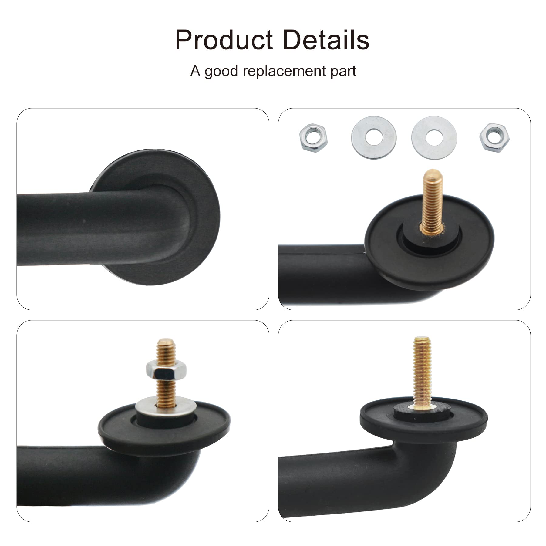 Jeep Wrangler TJ (1997-2006) & JK (2007-2018) Front Windshield Hold Down Bracket & Hood Handle Replacement - OEM 55176422 - Perfect for Off-Roading & Car Hood Maintenance