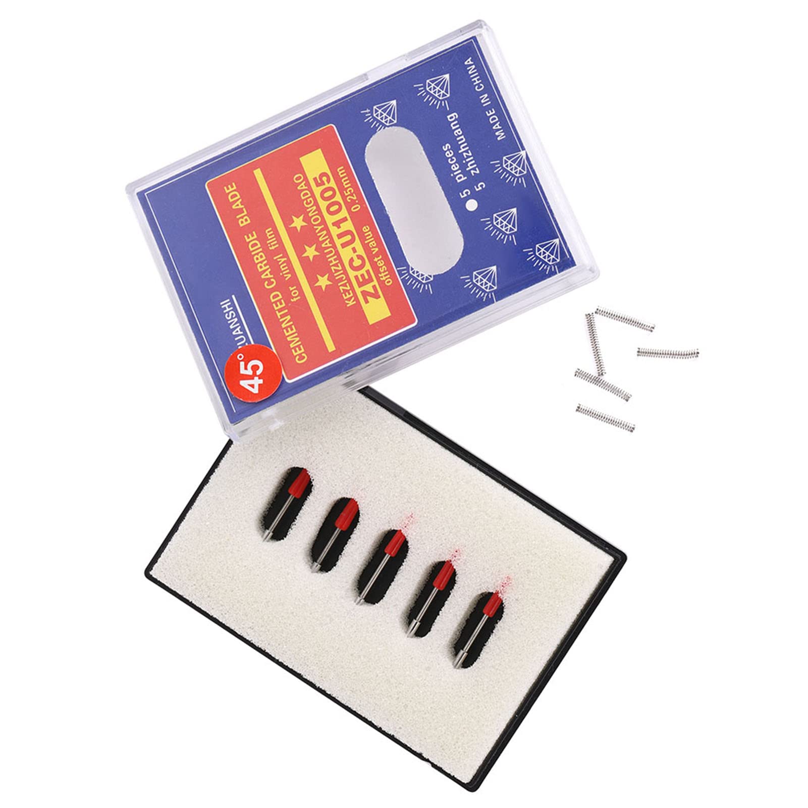 CB09 15Pcs 45° Blade Holder Set for Cutting Plotters & Power Tools - Precision Cutting Accessories for Vinyl, Paper & Fabric Crafts