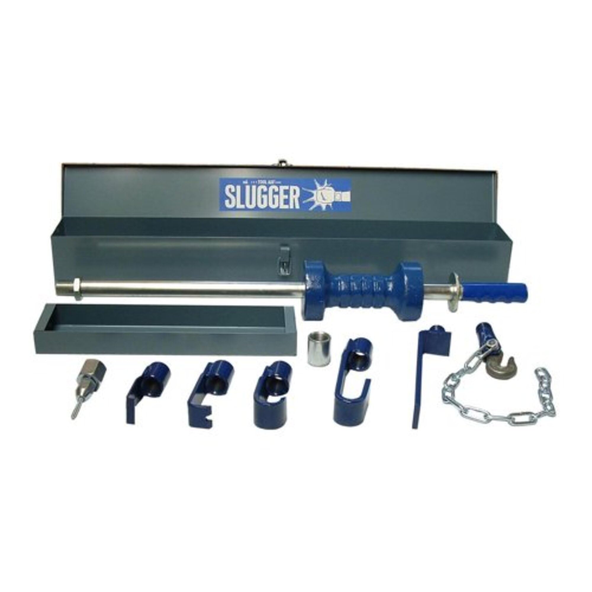 Tool Aid 10# Slide Hammer Set with Box Slugger - Professional Auto Body Repair Tool for Dent Removal & Bumper Alignment - Perfect for Mechanics & DIY Car Enthusiasts