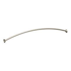 Moen 6-Foot Curved Shower Rod in Brushed Nickel - CSR2166BN - Space-Saving Bathroom Upgrade for Small Showers & Luxurious Spa Experience