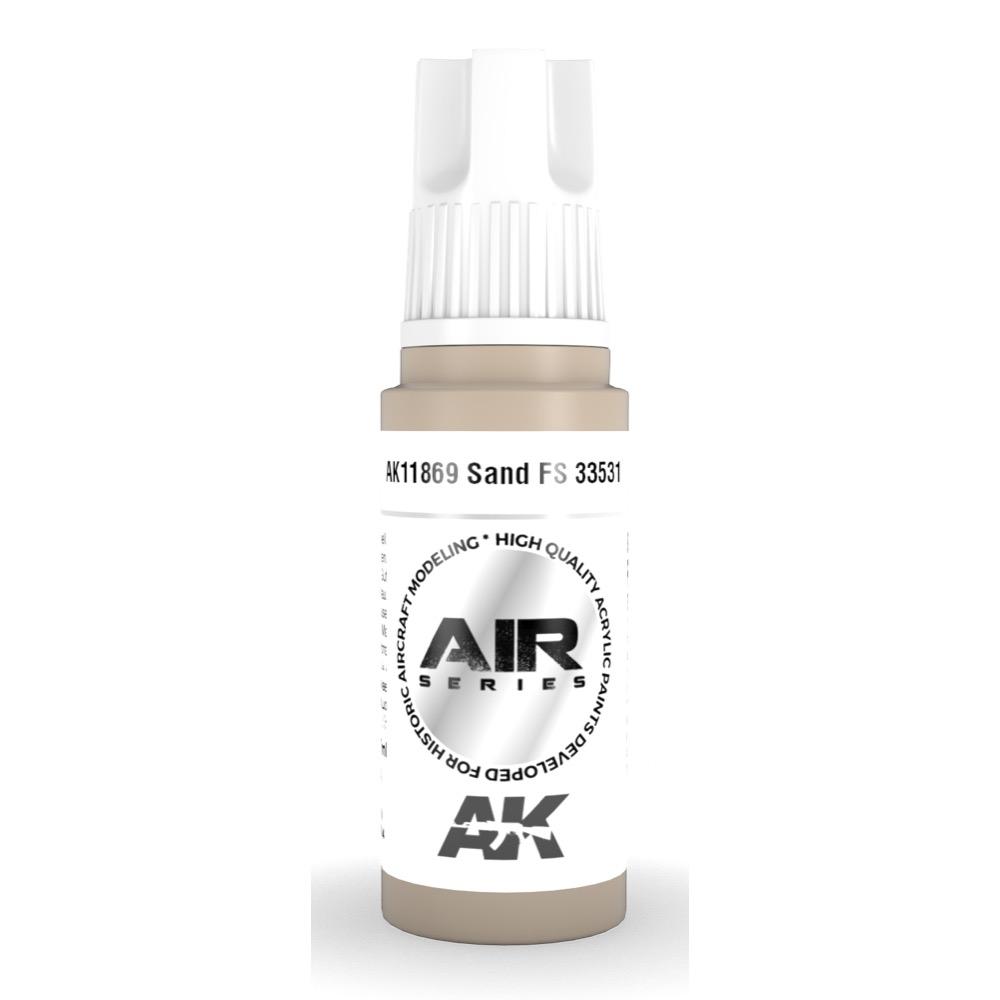 AK Interactive AK11869 Air Series Sand FS 33531 Acrylic Paint - 17ml Bottle for Scale Models & Miniatures - 3rd Generation High-Quality Airbrush & Hand Painting