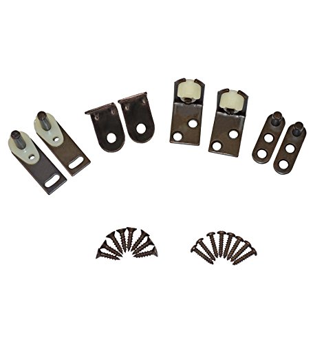 Heavy Duty Double Acting Gravity Hinges for Swinging Cafe & Saloon Doors - Oil Rubbed Bronze Finish, Industrial Steel Hinges - Perfect for Restaurants, Bars, Kitchens and Western-Style Decor