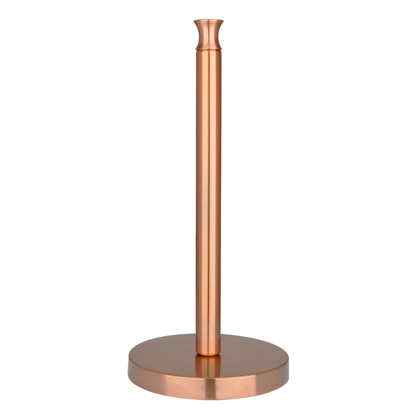 Premium Akicon Copper Paper Towel Holder Stand for Kitchen Countertop & Dining Table - Modern Home Decor for Kitchen, Bathroom, and Office Use
