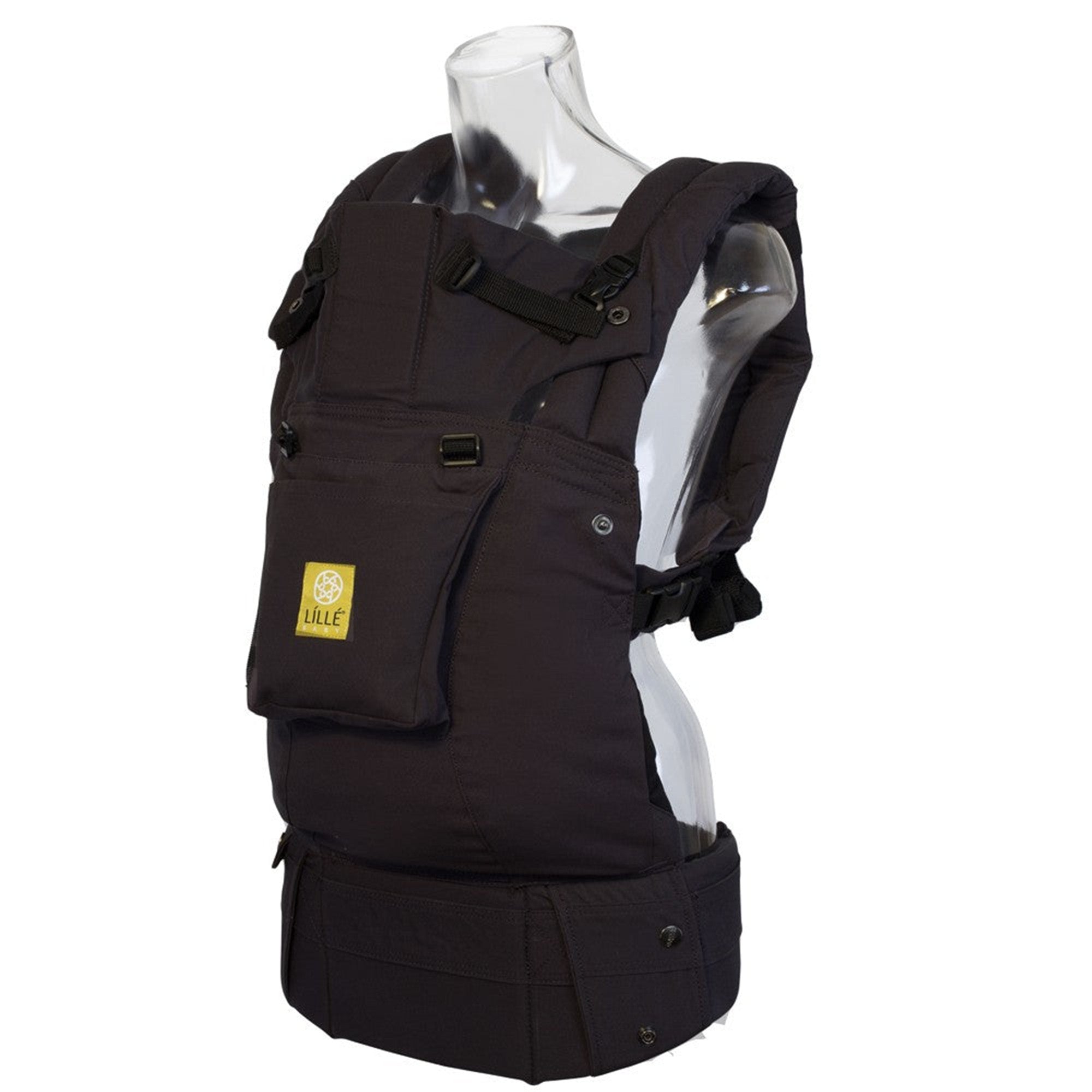 LilleBaby Original All Seasons Baby Carrier with Storage Pocket - Ergonomic, Adjustable & Comfortable for Newborn to Toddler (Black) - Perfect for Hiking, Travel & Everyday Use