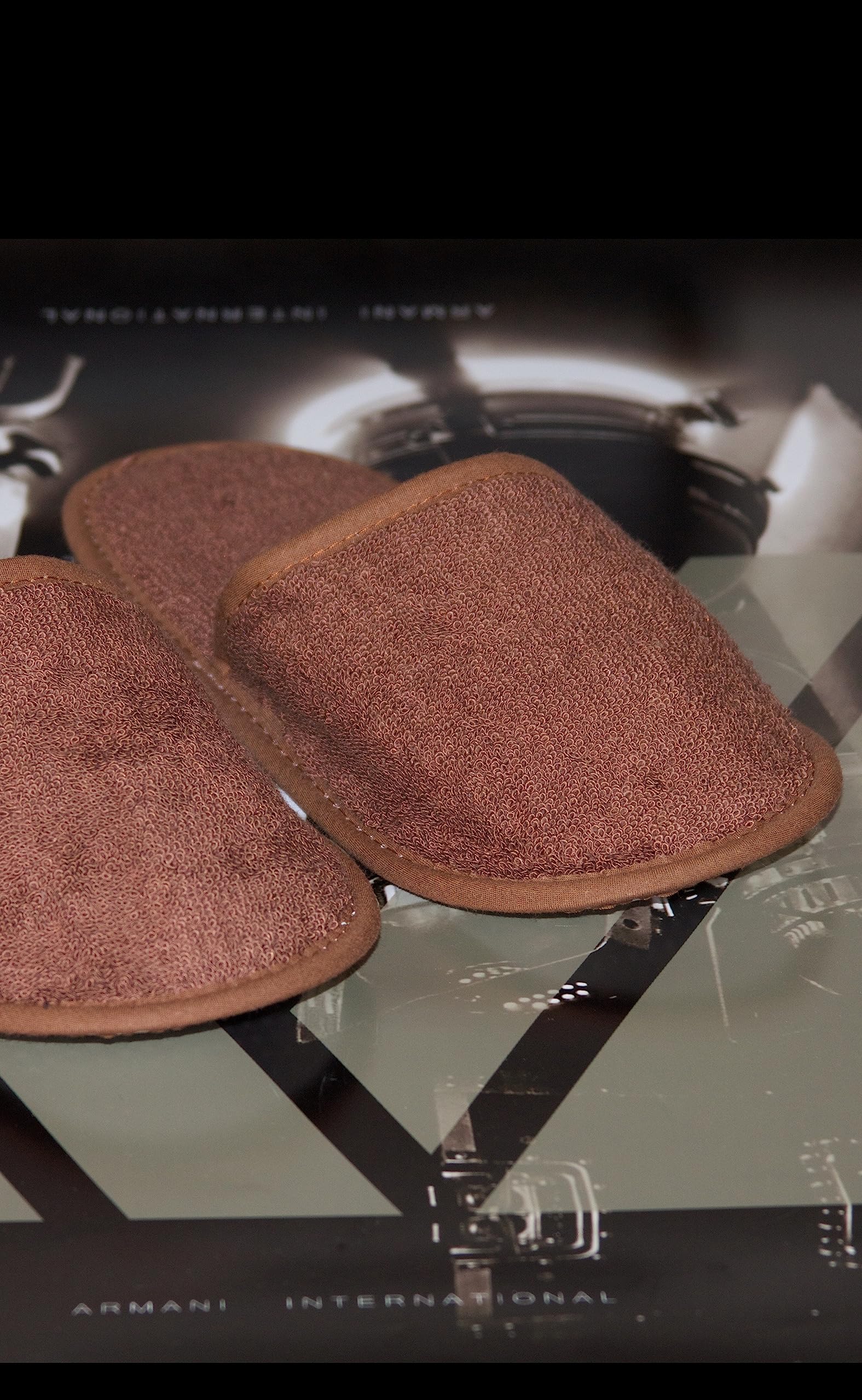 Premium Cotton Modal Bath Robes & Slippers Set - Chocolate & Golden Brown | Ultra Soft & Absorbent | Made in Europe | Perfect for Spa, Hotel & Home Relaxation
