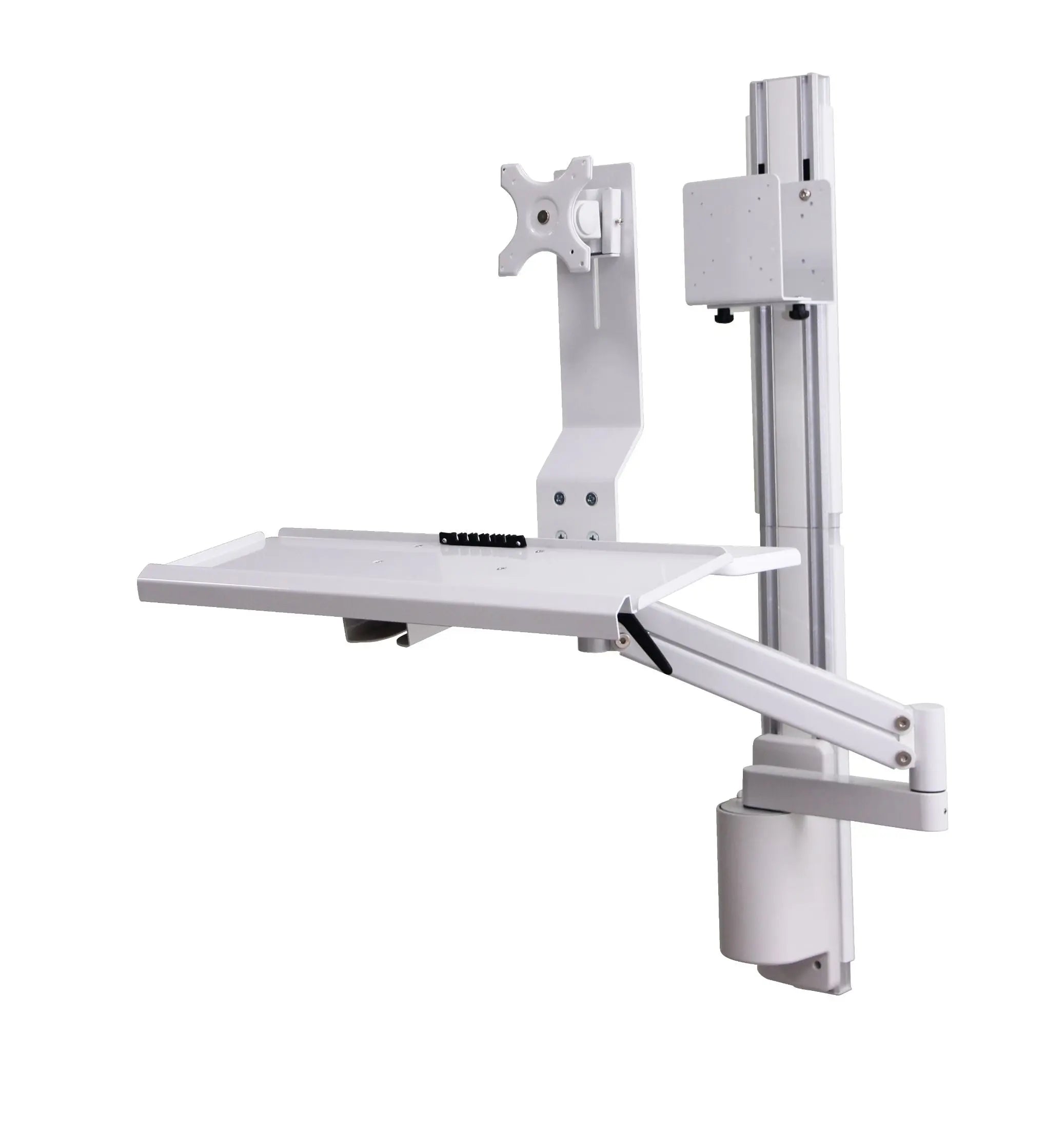 All-in-One Wall Mounted PC Workstation - Space-Saving Computer Desk with Monitor Mount | Perfect for Home Office, Gaming Setup & Small Spaces