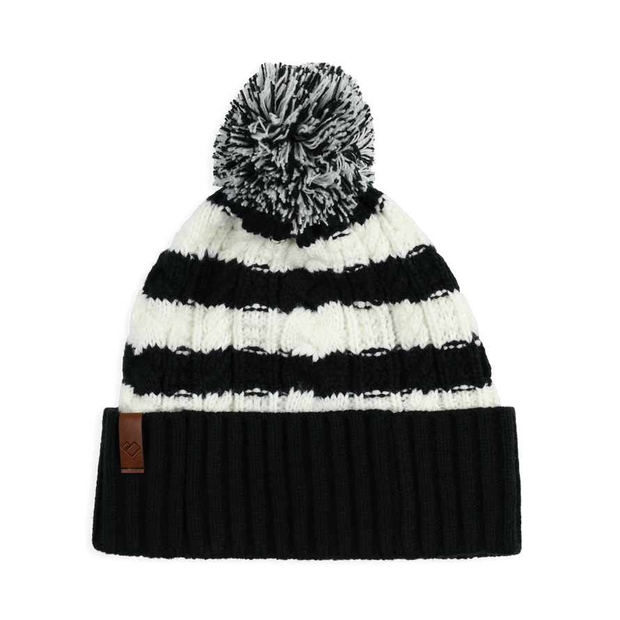 Obermeyer 2024 Women's Ashcroft Pom Beanie - Warm Winter Knit Hat with Faux Fur Pom for Cold Weather & Outdoor Activities