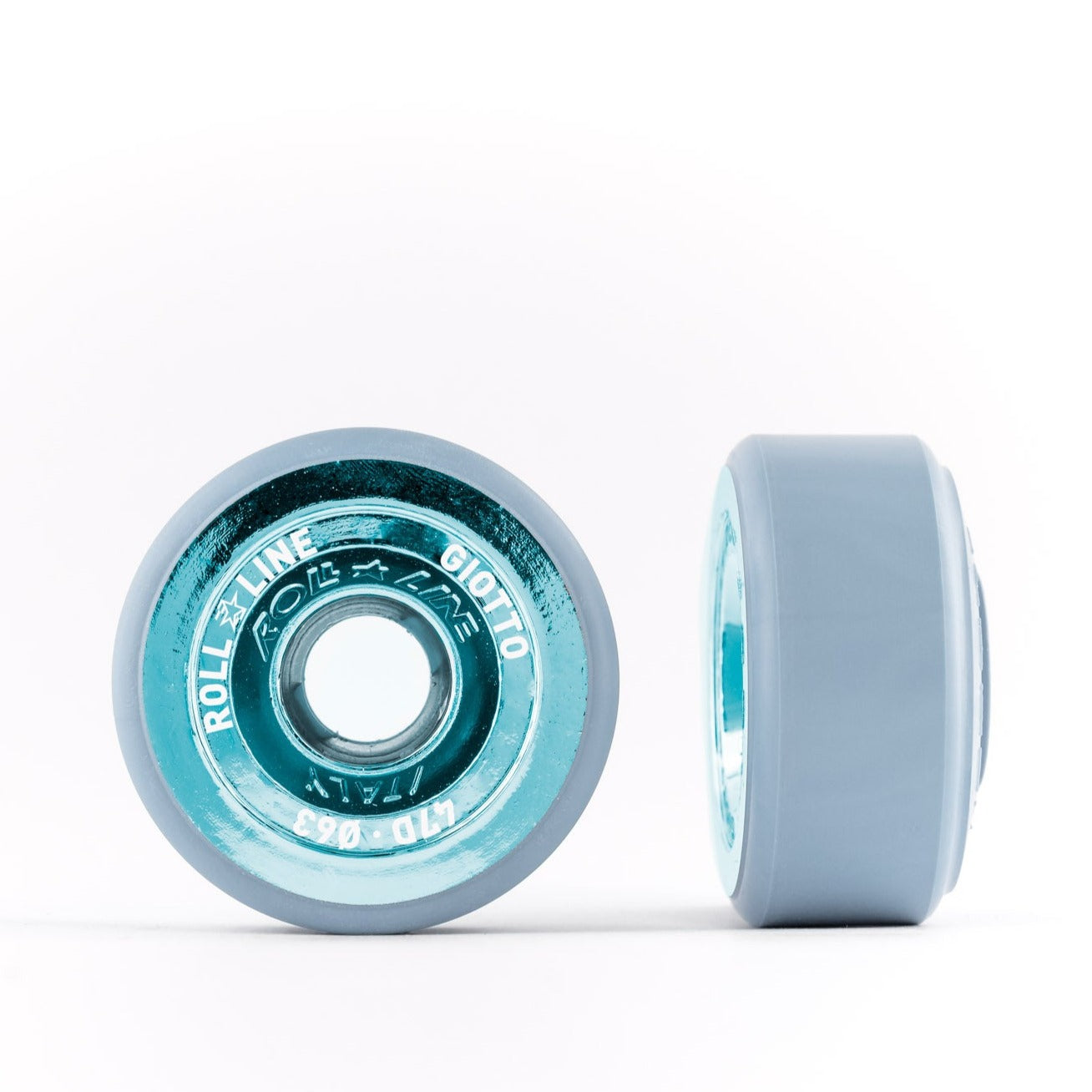 Roll Line Giotto 63mm Wheels 8pk - Premium Roller Skating Wheels for Indoor & Outdoor Use - Perfect for Artistic Skating, Dance, and Roller Derby