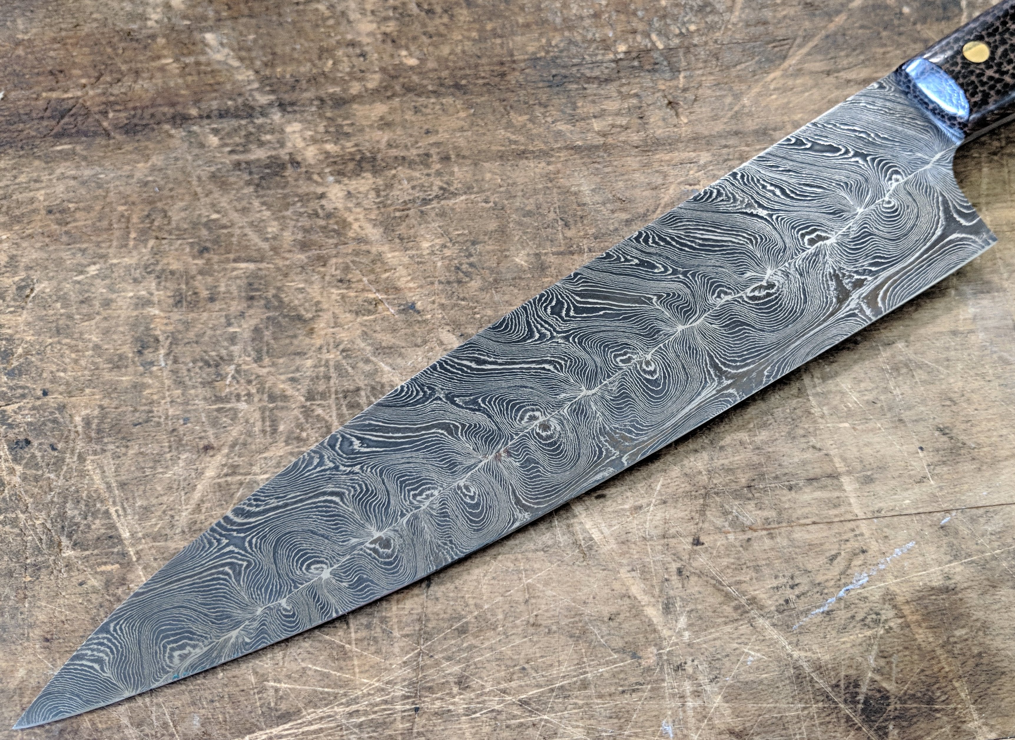 Premium Fell Knives Double Twist Damascus 7