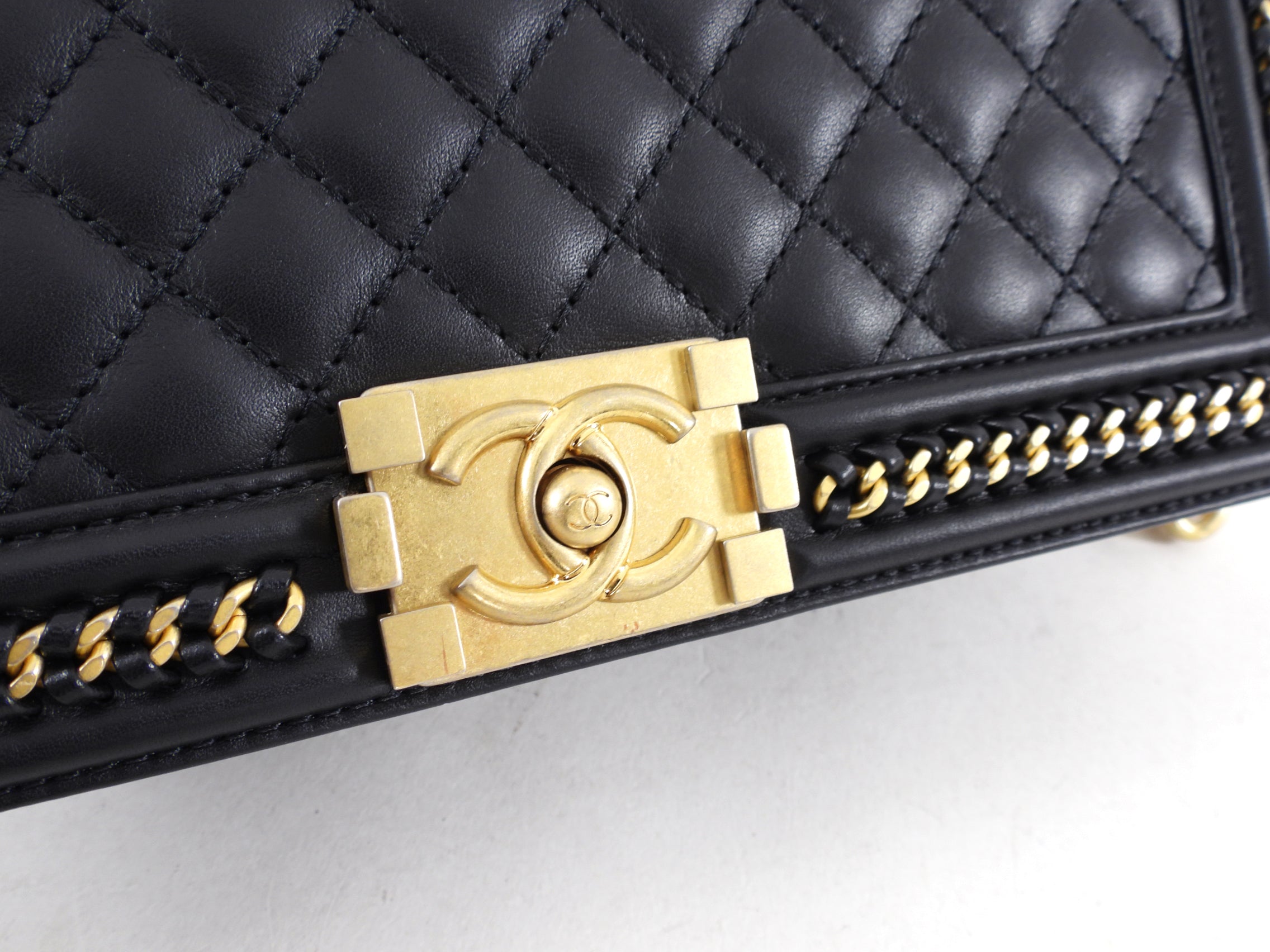 Chanel Large Black Quilted Boy Flap Bag with Top Handle - Luxury Designer Handbag for Women, Perfect for Evening Parties, Date Nights & Special Occasions