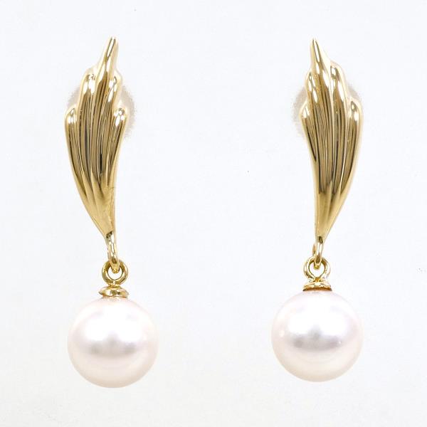 18K Yellow Gold Pearl Earrings for Women - Elegant & Timeless Pearl Stud Earrings - Perfect for Weddings, Parties & Special Occasions