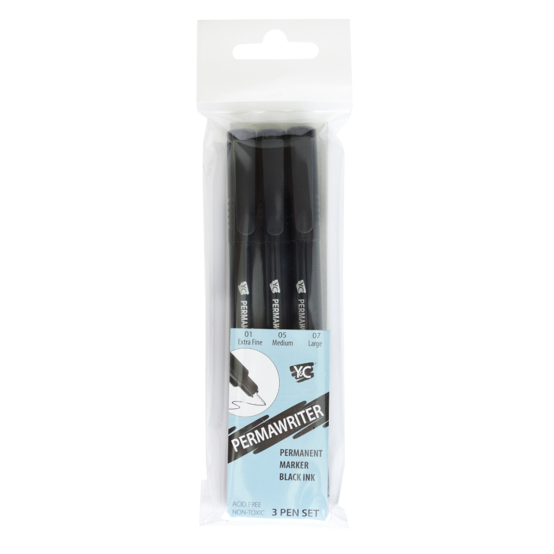 Permawriter Pen Set (NSPSET) - Premium Permanent Marker Pens for Writing, Labeling & Art - Ideal for Office, School, Home & DIY Projects