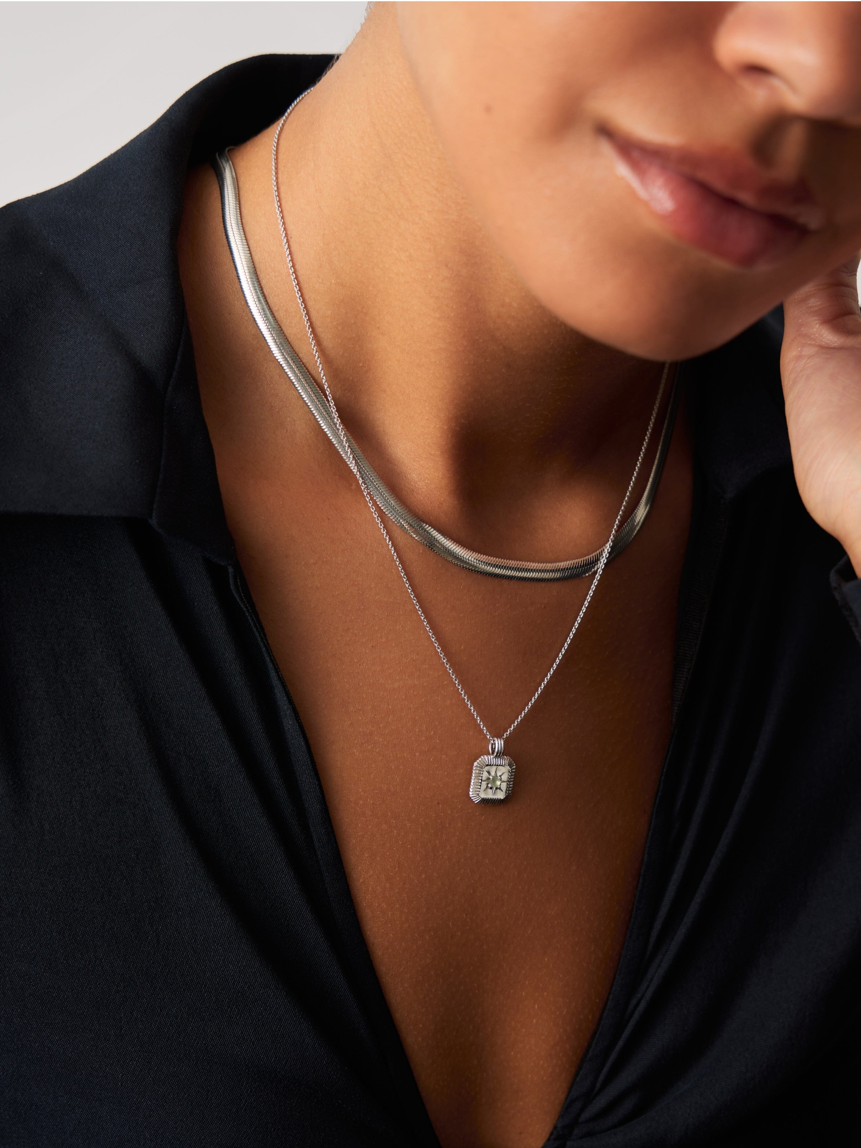 March Birthstone Necklace for Women - Aqua Chalcedony Pendant Jewelry | Elegant Gift for Birthday, Anniversary & Mother's Day | Perfect for Everyday Wear & Special Occasions