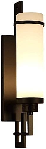 ZPTECH Vintage Industrial Wall Light - Black Iron Loft Style Bedside Lamp with Cylindrical Glass Shade for Bedroom, Living Room, and Indoor Lighting | Perfect for Home Decor, Apartment, and Restaurant Ambiance