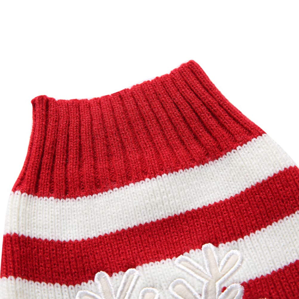 Christmas Pet Sweater for Small Dogs & Cats - Cozy Winter Hoodie & Festive Sweatshirt for Puppies & Kittens - Perfect for Holiday Photos, Outdoor Walks & Indoor Comfort