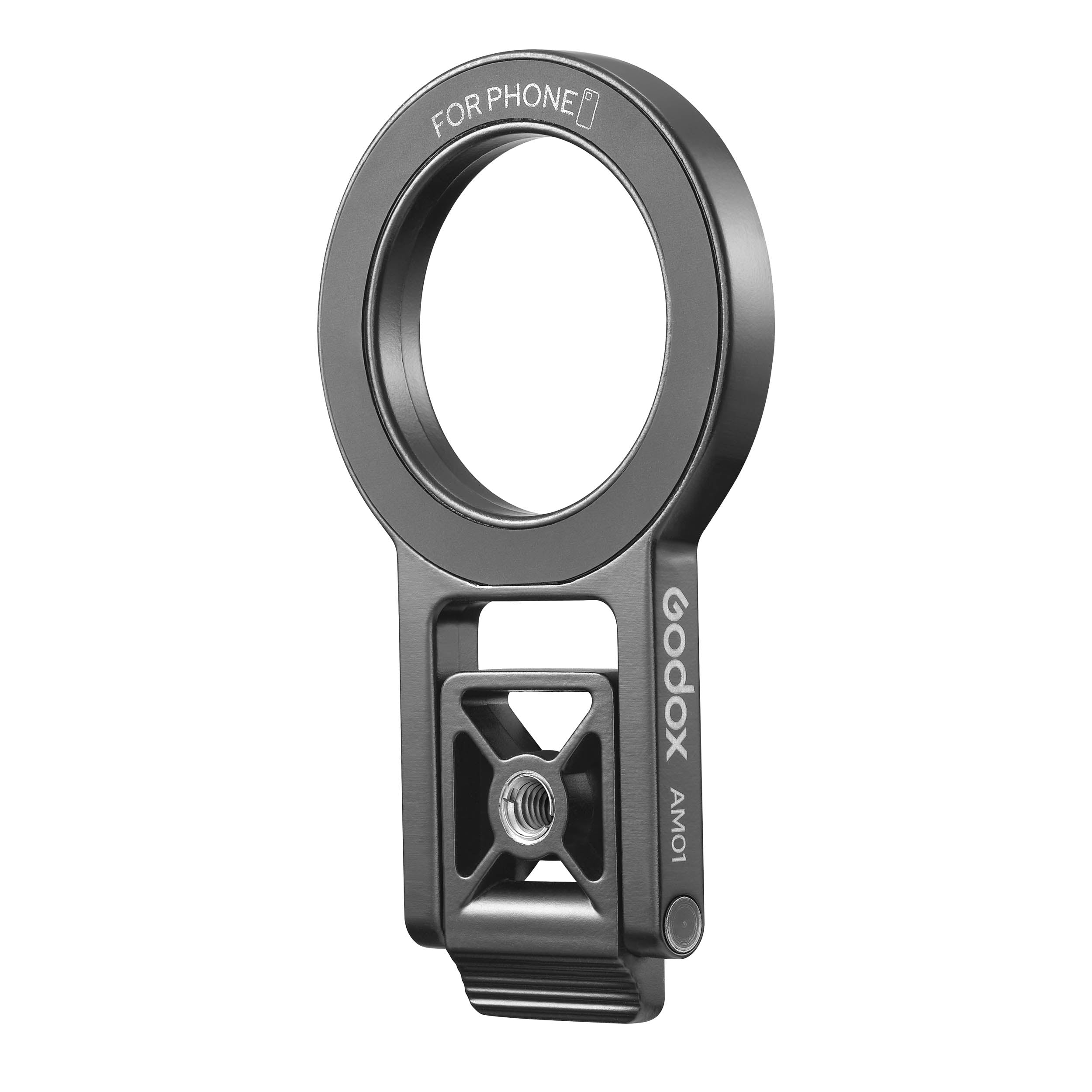 Godox MA5R Magnetic Bracket Stand AM01 - Universal Phone Mount for Photography, Vlogging & Live Streaming - Compatible with Smartphones, Tablets & Action Cameras - Perfect for Content Creators, Travel & Outdoor Shooting