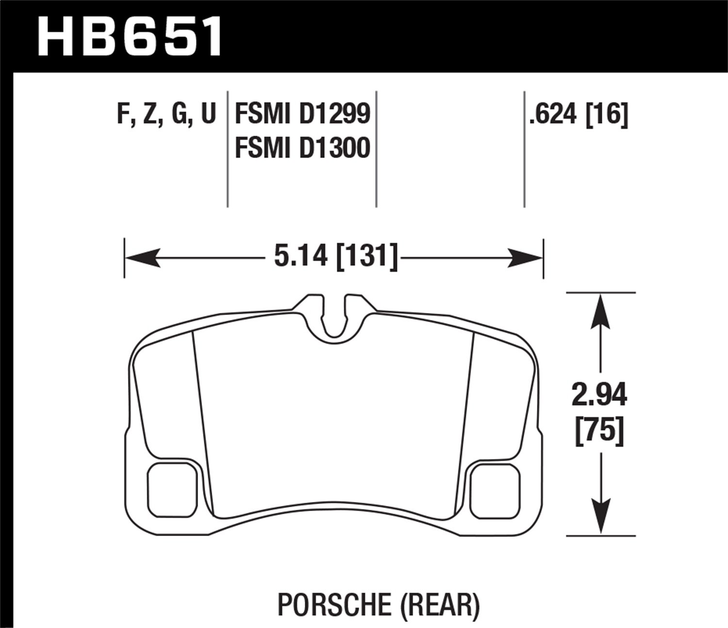 HB651Z.624 Ceramic Brake Pads for Smooth & Quiet Braking - High-Performance Brake Pads for Cars, Trucks & SUVs - Perfect for Daily Commute & Highway Driving