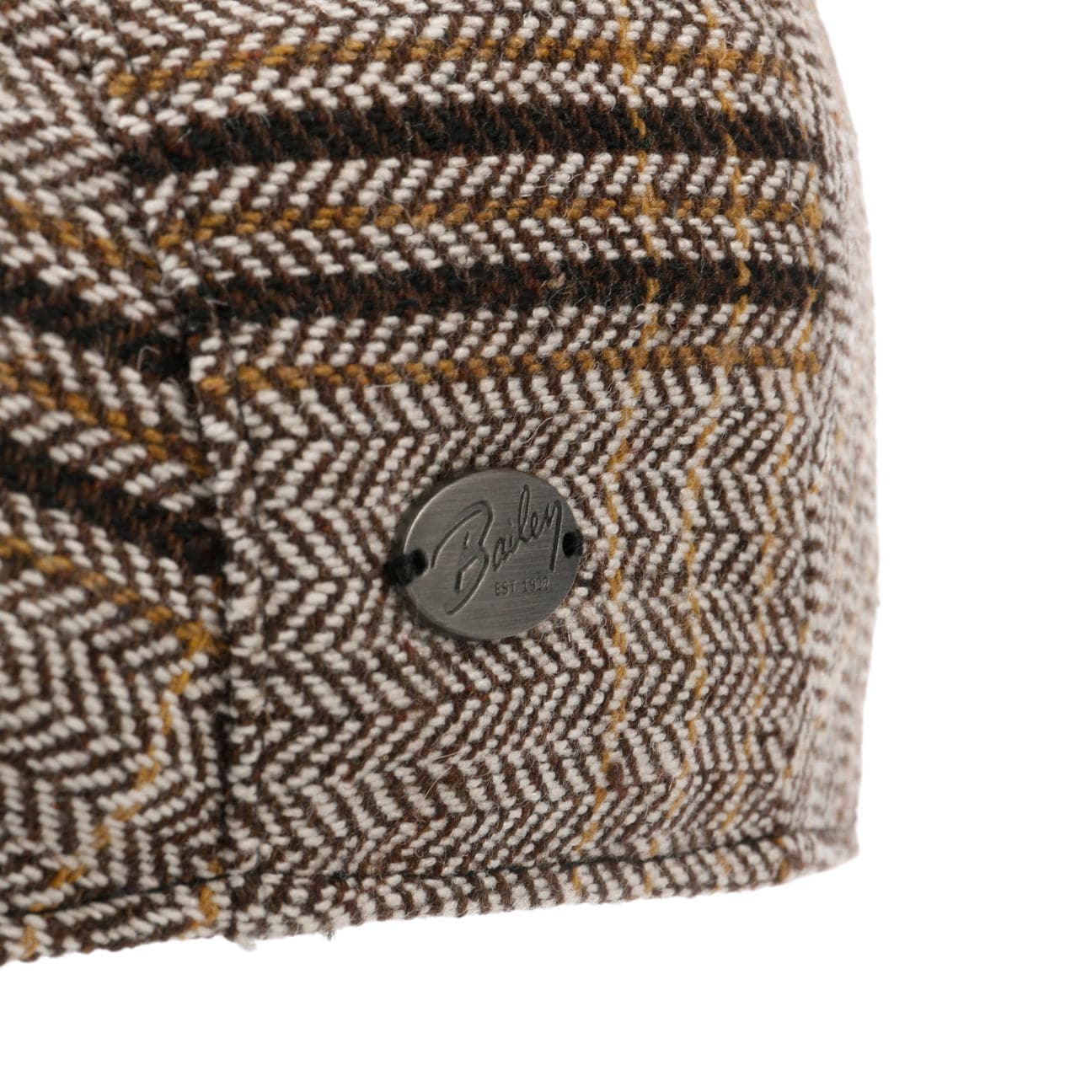 Bailey 1922 Byram Check Flat Cap - Classic Wool Ivy Newsboy Hat for Men | Perfect for Fall, Winter & Outdoor Activities