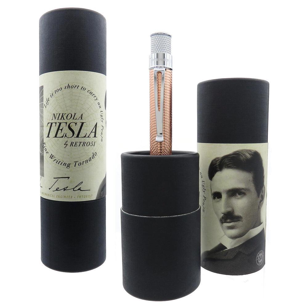 Retro 51 Tornado Vintage Metalsmith Rollerball Pen - Nikola Tesla Inspired Writing Instrument for Office, Journaling & Gift Giving