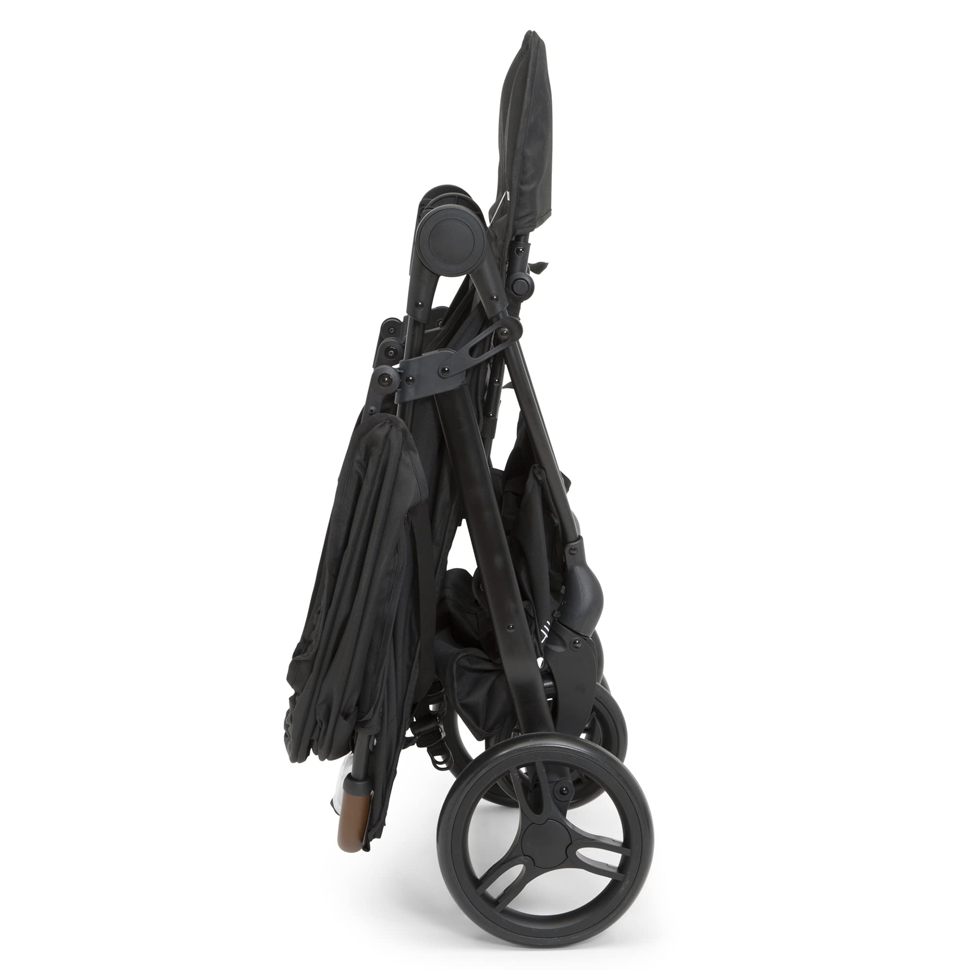 Delta Children Cruzer Double Stroller - Lightweight Side by Side Baby Stroller with Reclining Seats, Extendable Canopies & Compact Fold | Perfect for Twins or Siblings | Ideal for Shopping, Travel & Outdoor Adventures (Black)