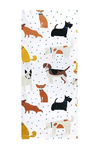 Stay PAWS-ITIVE Kitchen Towels Set of 2 - Cute Dog Pattern Absorbent Dish Cloths for Cooking, Baking & Kitchen Decor