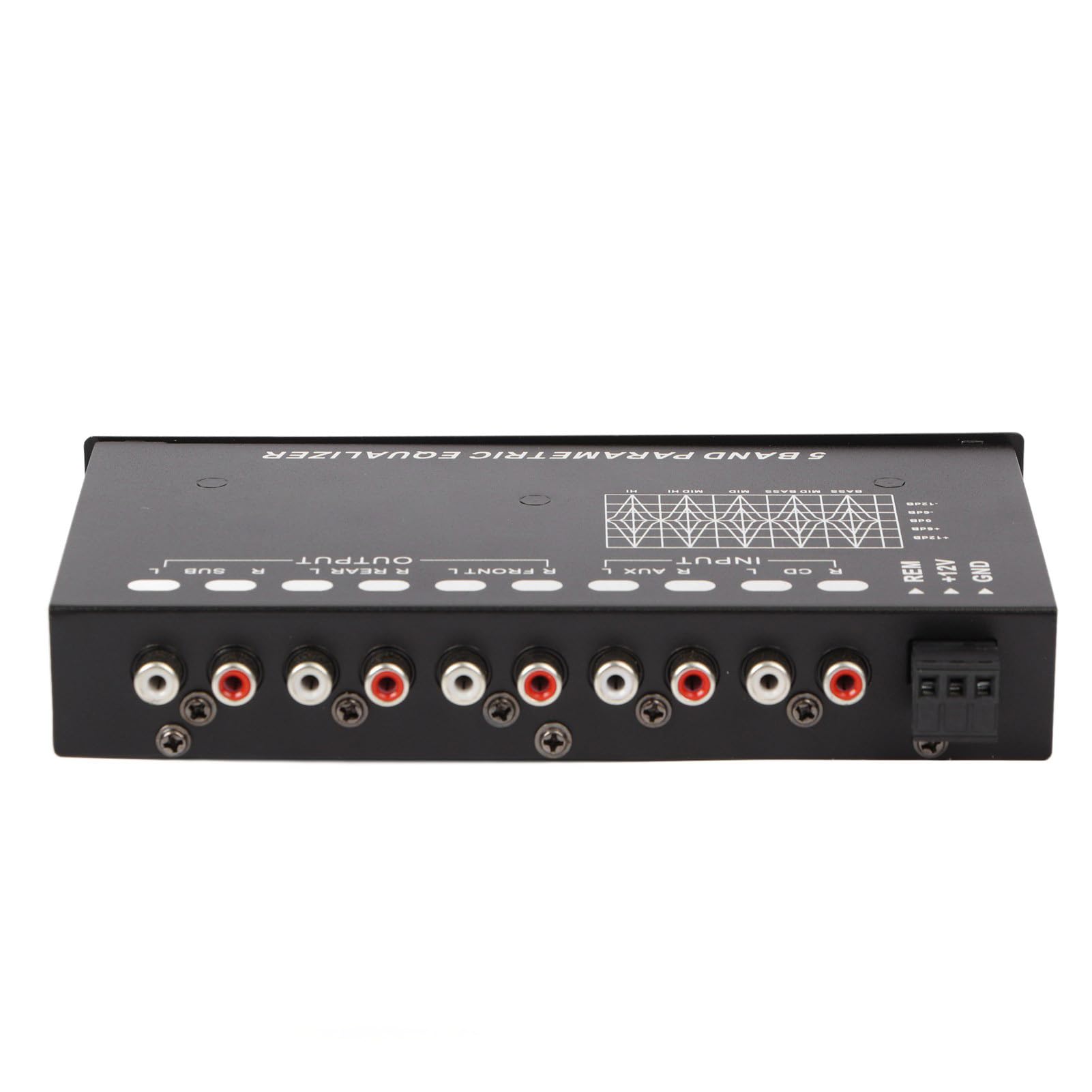 5-Band EQ Car Audio Amplifier - Adjustable Bass Treble Midrange Control for Enhanced Sound | Perfect for Car Stereo Upgrades & Custom Audio Systems