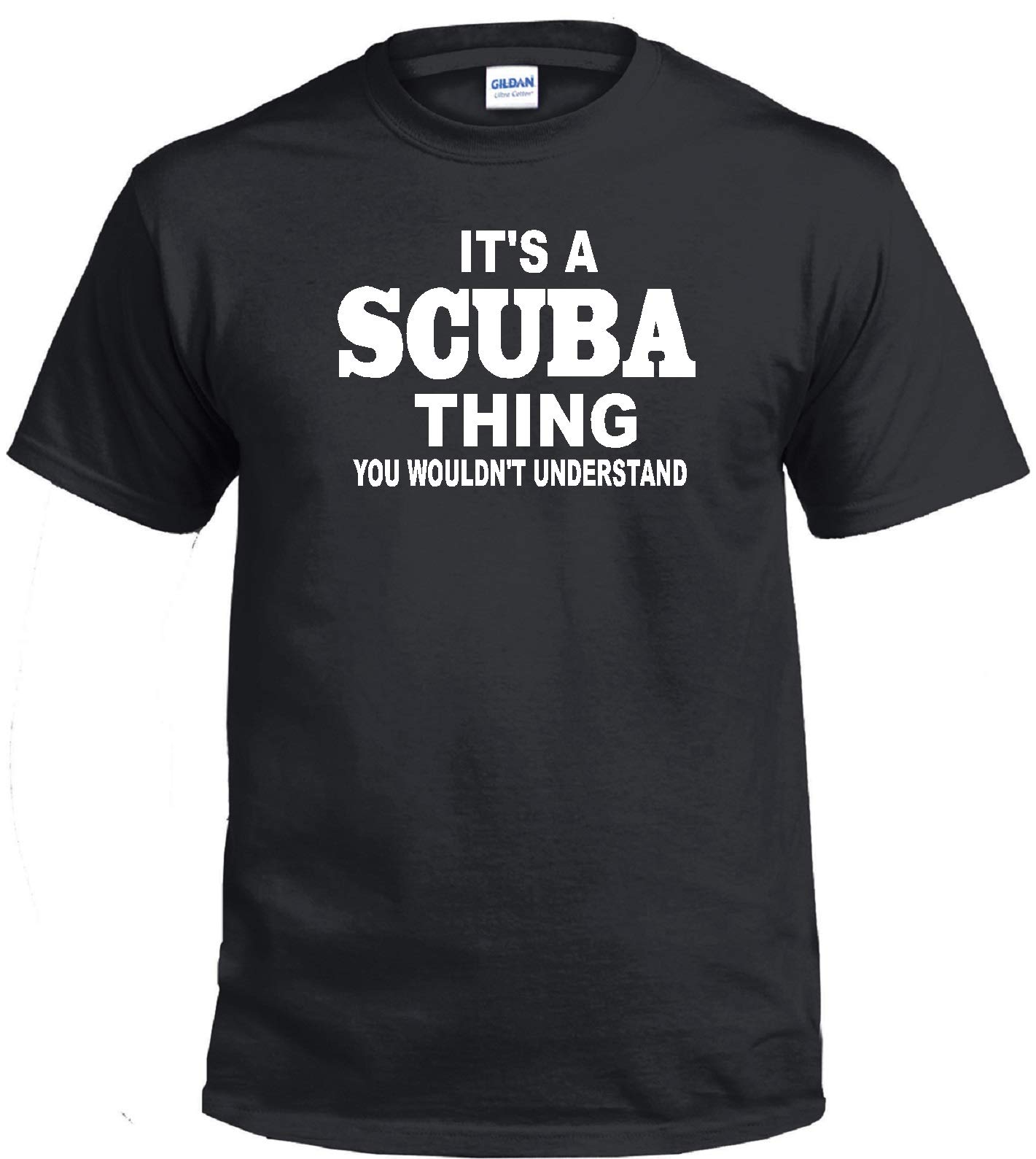 STUFF WITH ATTITUDE Scuba Thing Black T-Shirt for Men & Women | Cool Graphic Tee for Diving, Beach & Casual Wear