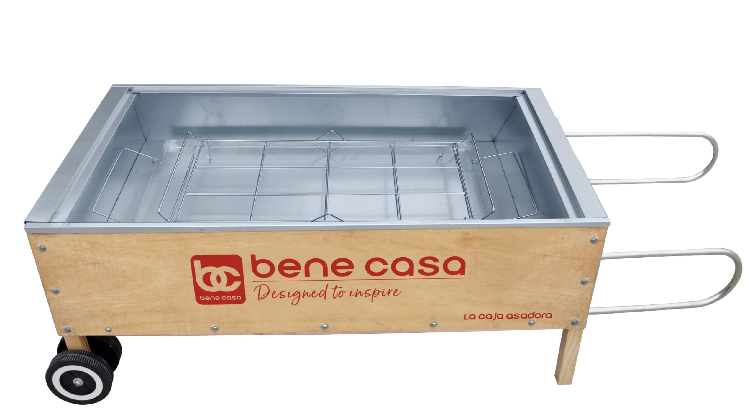 Bene Casa 70lb Capacity Portable Outdoor Roasting Box - Perfect for Camping, BBQ, Picnics & Backyard Cooking | Heavy-Duty Roaster for Chicken, Turkey & Meat