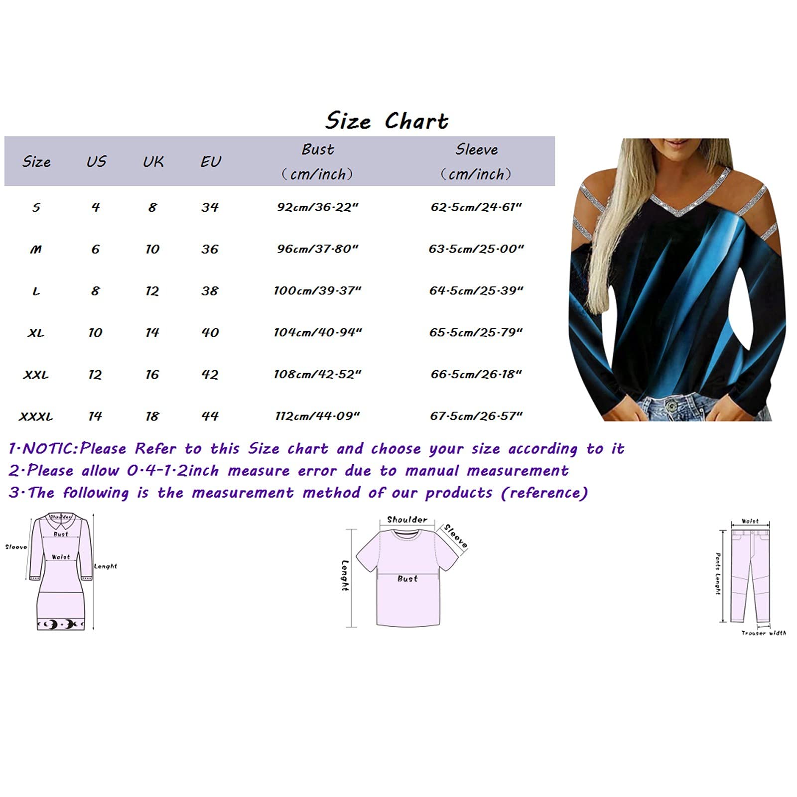 Women's Long Sleeve Cold Shoulder Tops - Criss Cross Hollow Out Round Neck Off Shoulder Tee Shirts for Casual Wear, Date Night & Party Outfits