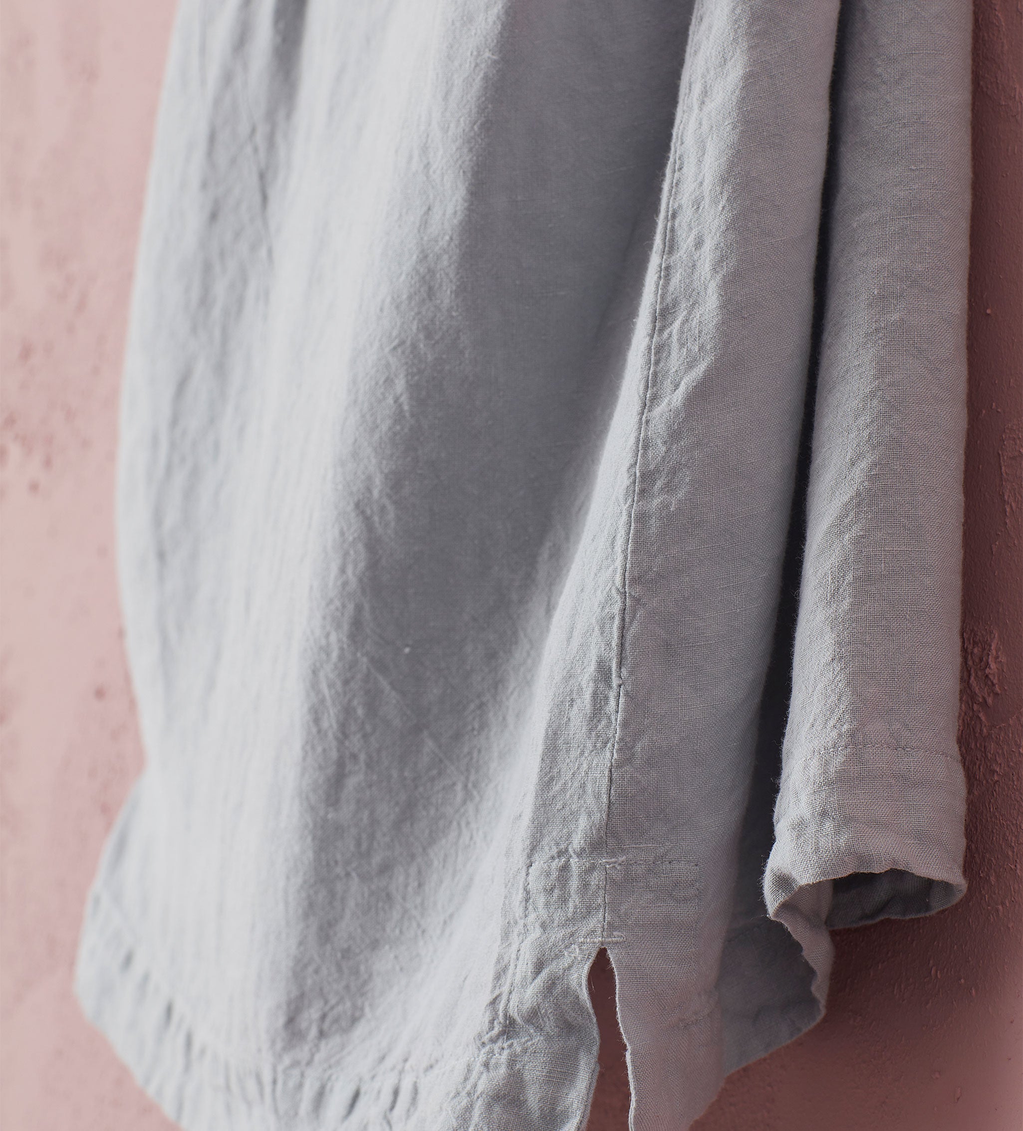 Stone Grey Delilah 100% Linen Short Cami Nightie - Soft & Breathable Sleepwear for Women, Summer Pajamas, Lounge Wear - Perfect for Bedtime, Relaxing at Home & Vacation Comfort