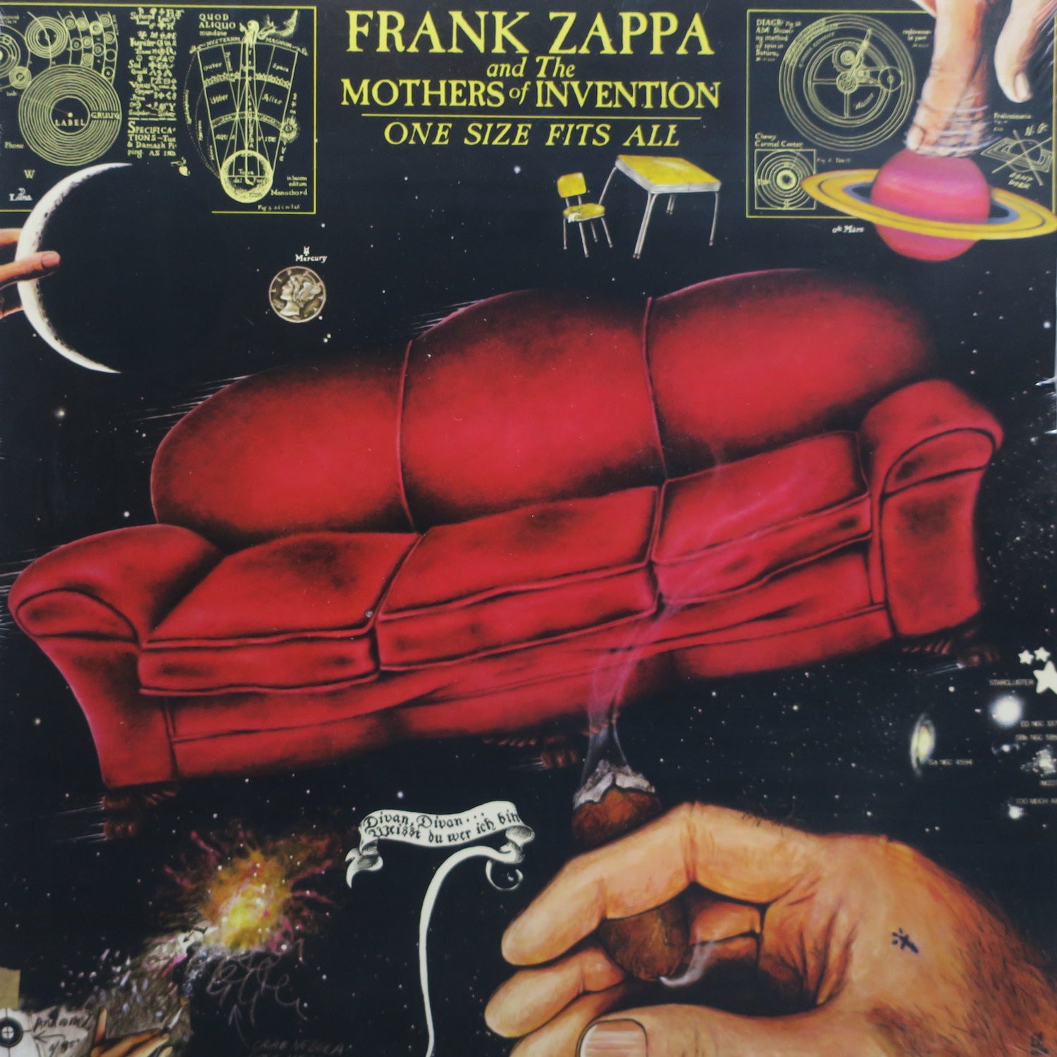 Frank Zappa & The Mothers of Invention 'One Size Fits All' Vinyl LP Record - 1975 Jazz Rock Album - Perfect for Music Collectors and Vinyl Enthusiasts