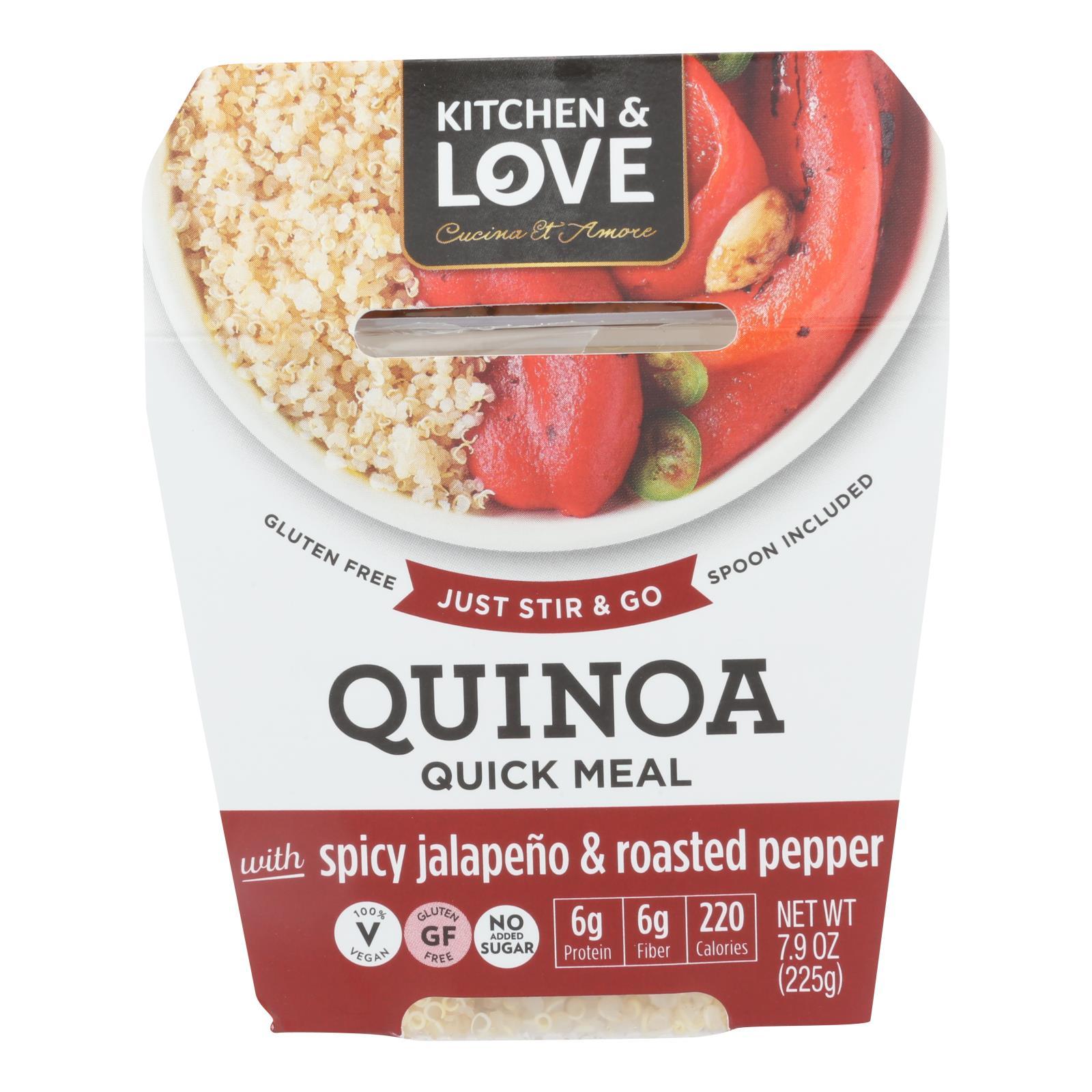 Quick Quinoa Meals Kit - Spicy Jalapeno & Roasted Pepper Flavor | Easy & Healthy Microwaveable Quinoa Packets | Perfect for Busy Weekdays, Office Lunches & On-the-Go Meals