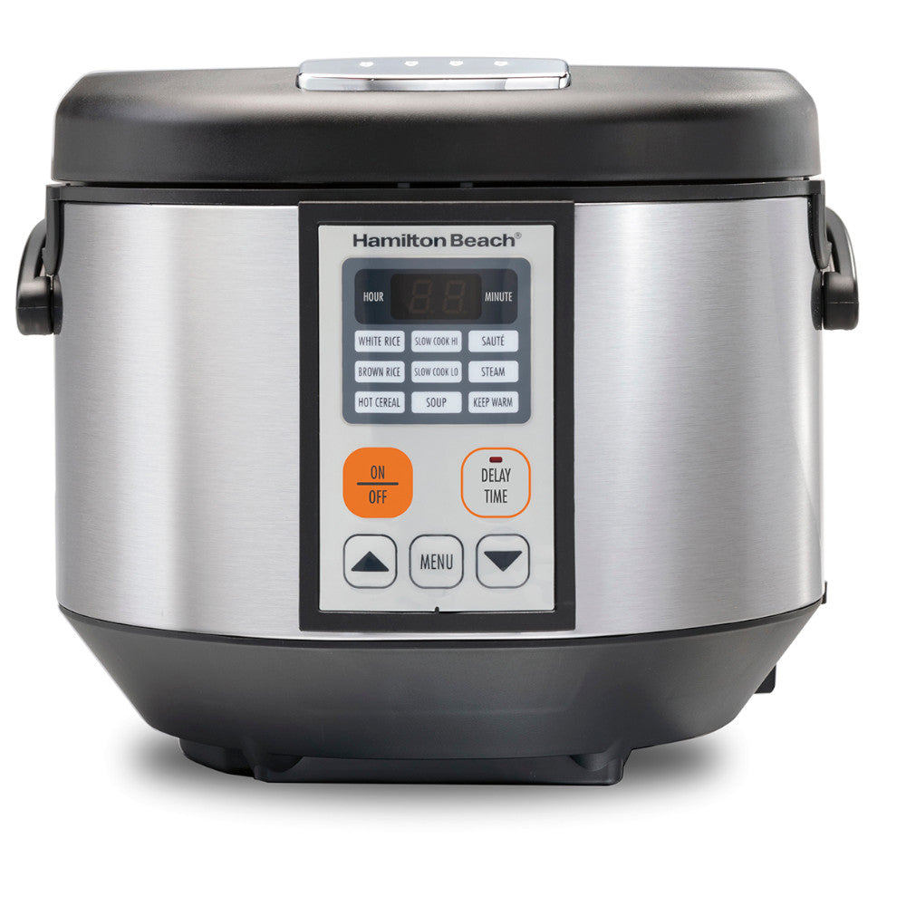 Hamilton Beach 4.5 Quart Digital Multi Cooker - Slow Cooker, Rice Cooker, Steamer & Food Warmer (37523) - Perfect for Family Dinners, Meal Prep & Entertaining