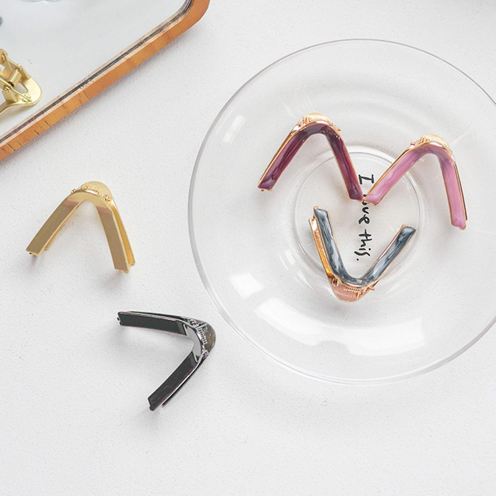 Stylish V-Shaped Alloy Hair Clips for Women & Girls - Fashion Hair Accessories for Parties, Weddings & Birthday Gifts | Trendy Hair Pins & Decorative Hair Jewelry
